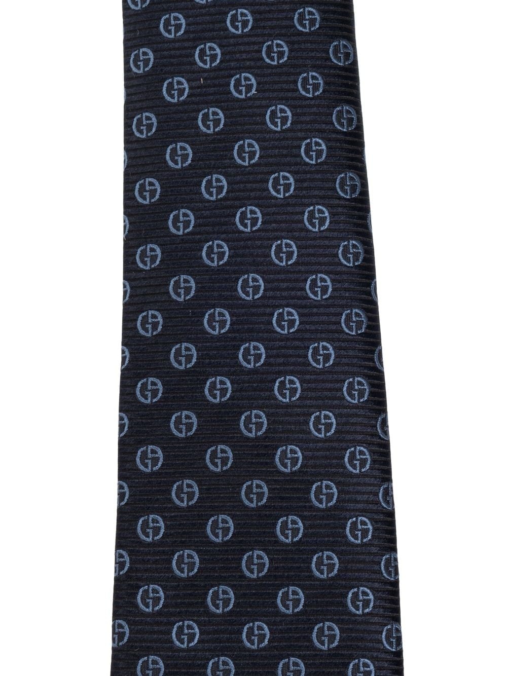 monogram-jacquard silk tie - 2