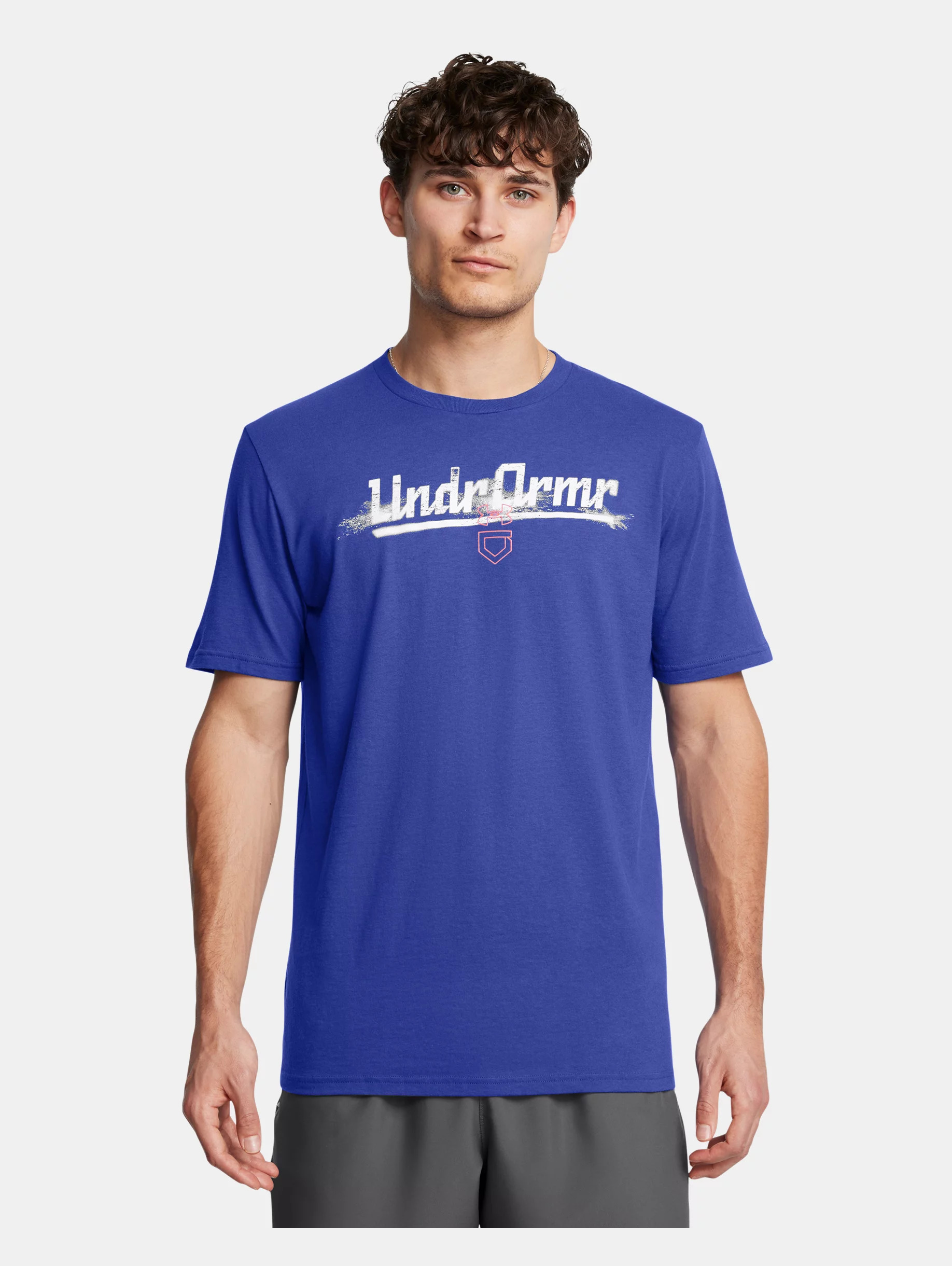 Men's UA Baseball Script Worn Short Sleeve - 2