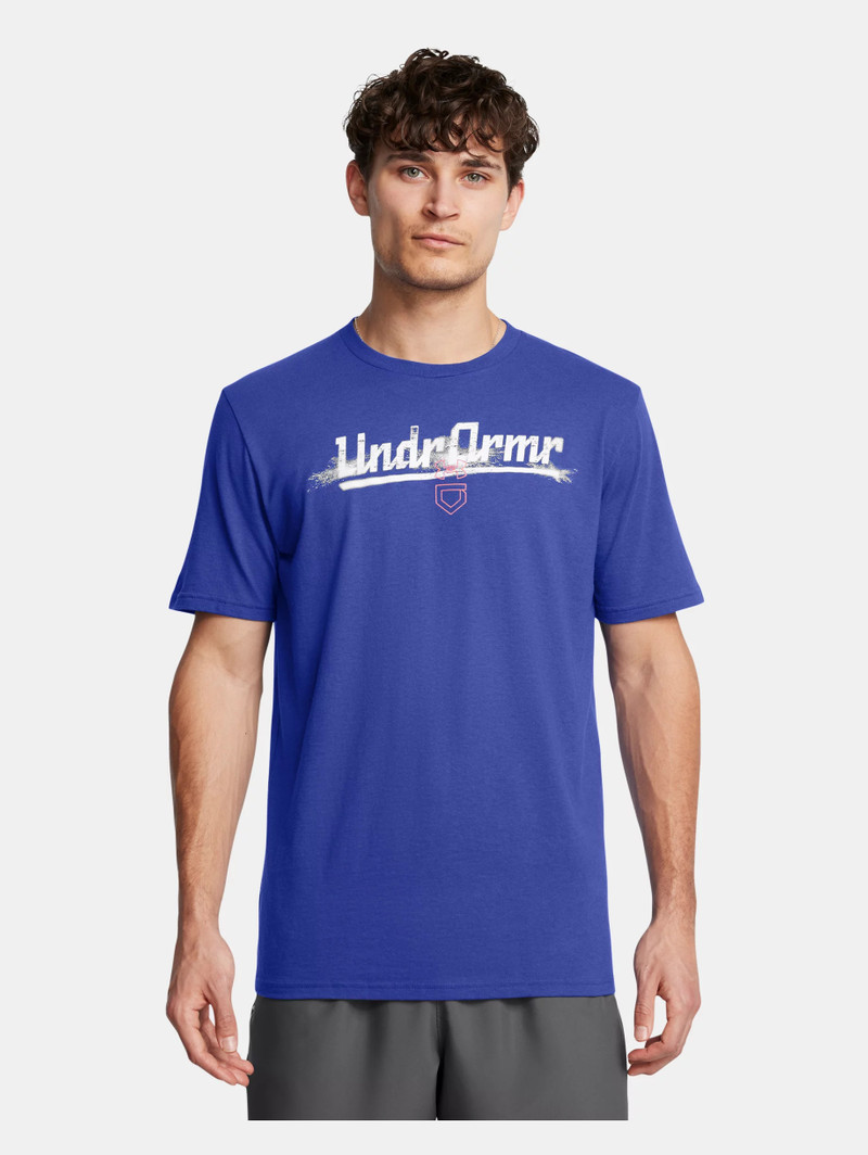 Under Armour Men's UA Baseball Script Worn Short Sleeve outlook