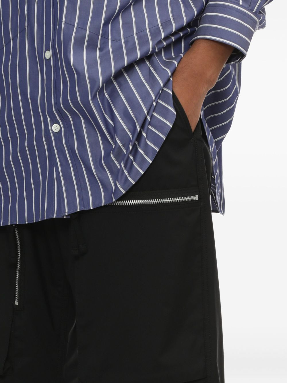 zip-pocket cargo pants - 5