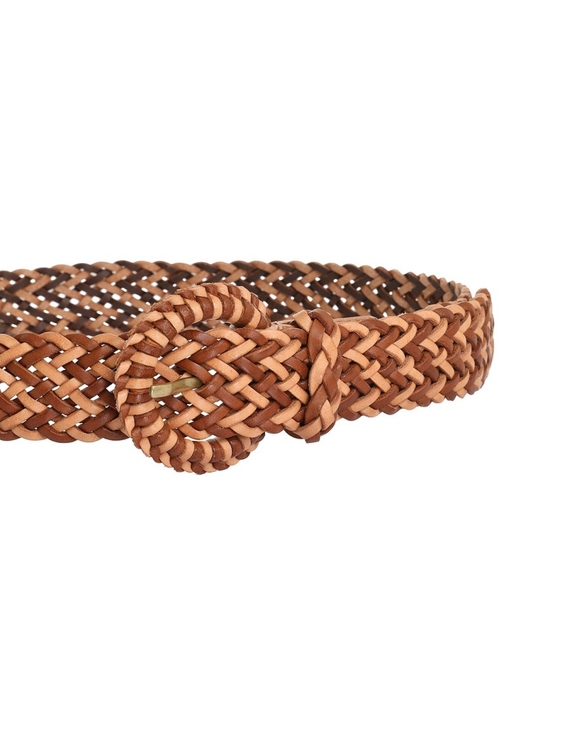 BRAIDED LEATHER JEAN BELT 3