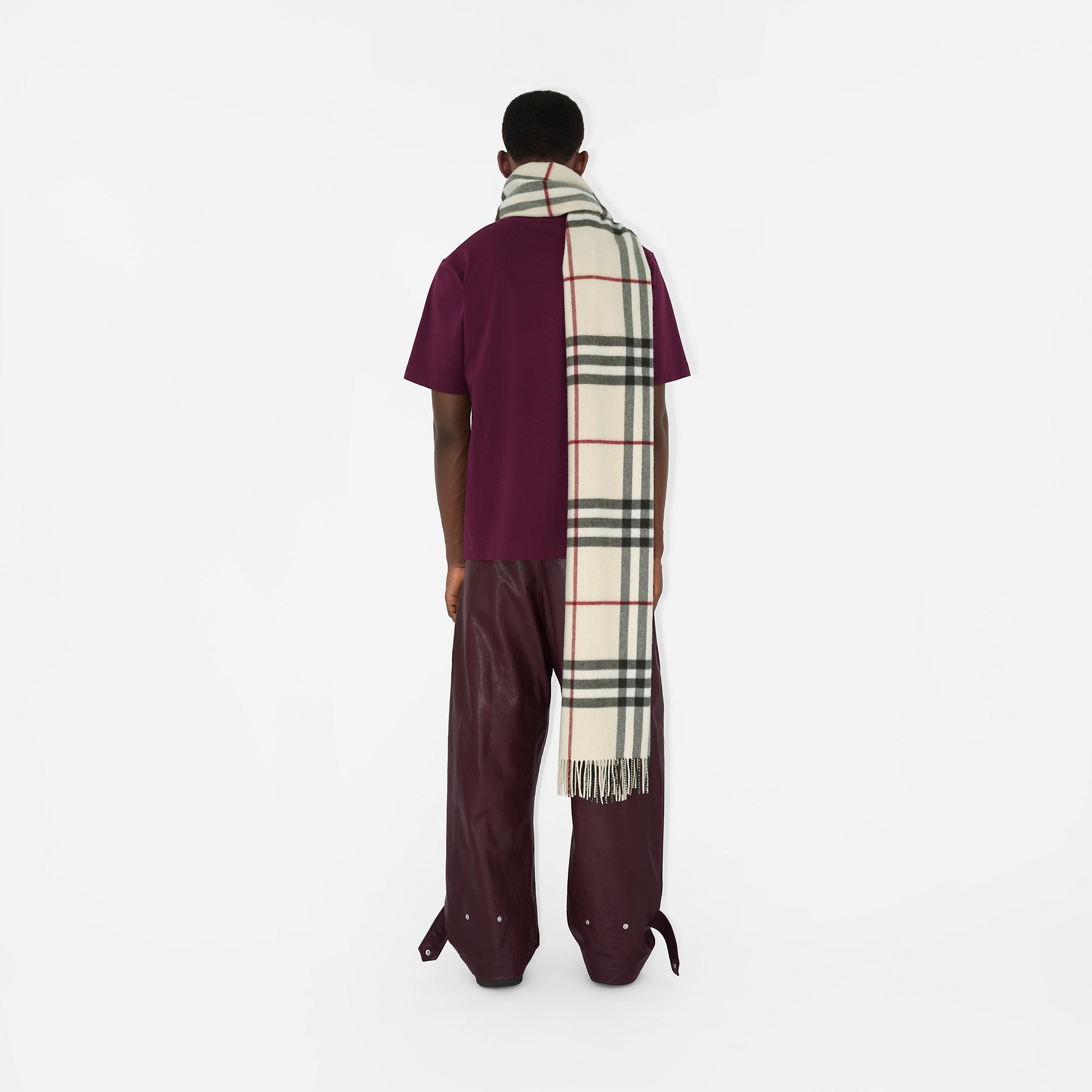 Check Cashmere Scarf - 5