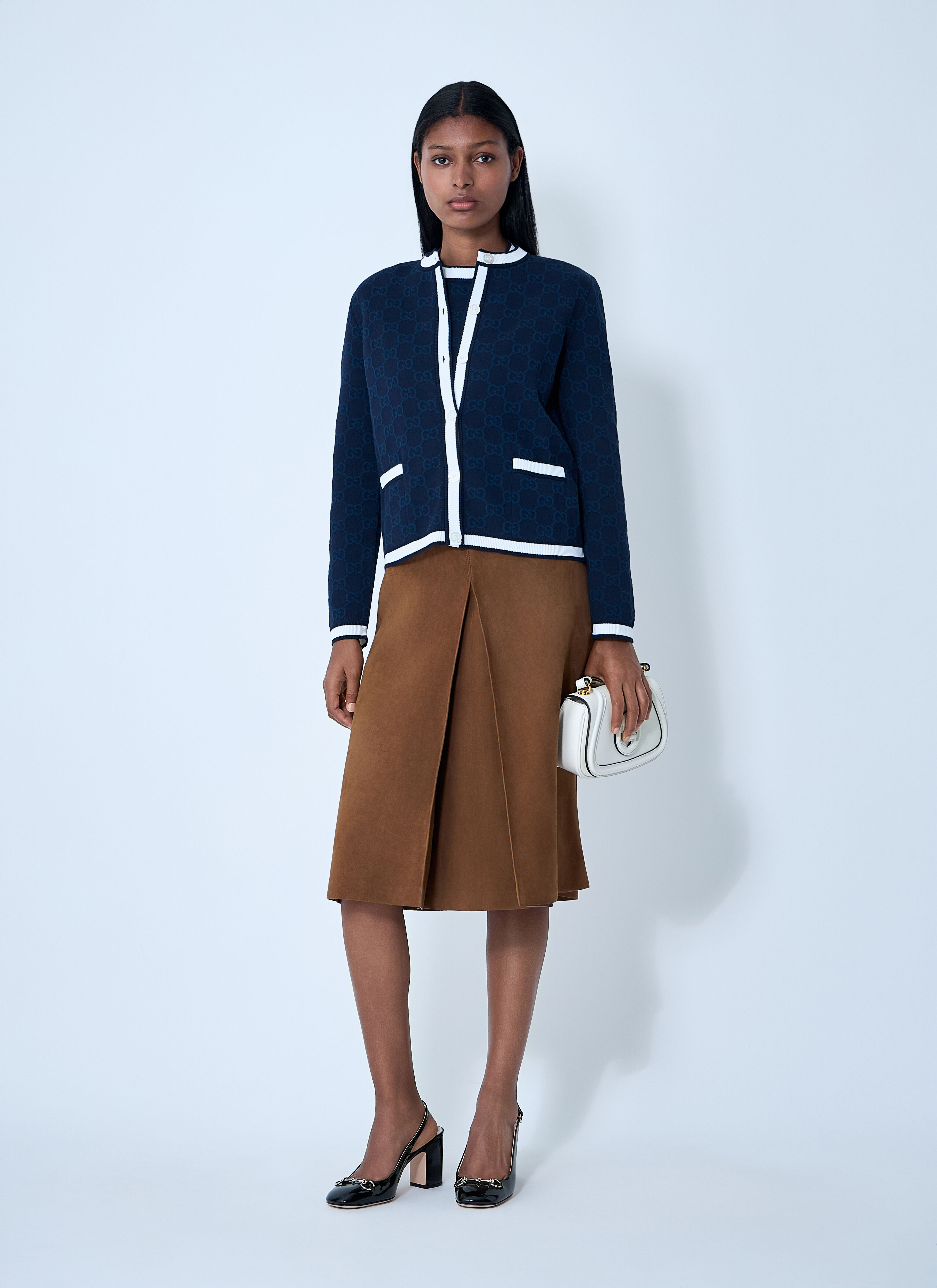 GG Fine Cotton Cardigan - 2