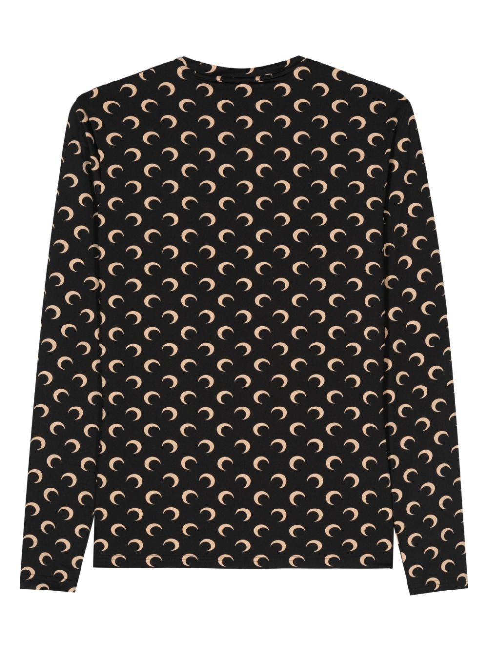 moon-print jersey top - 2