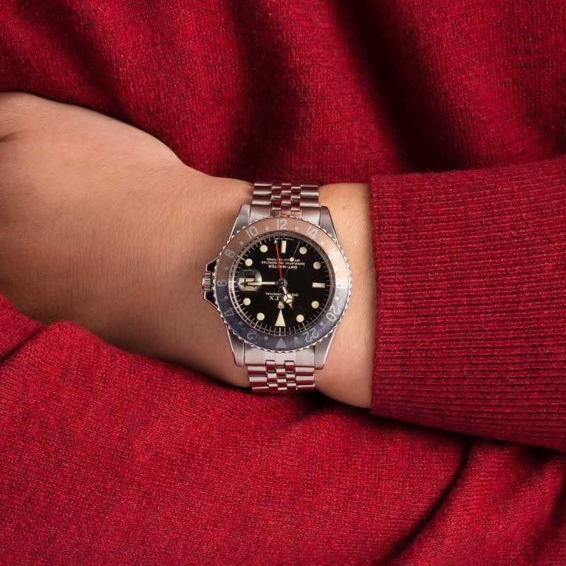Vintage Rolex GMT-Master 1675 Glossy Gilt Dial - 9