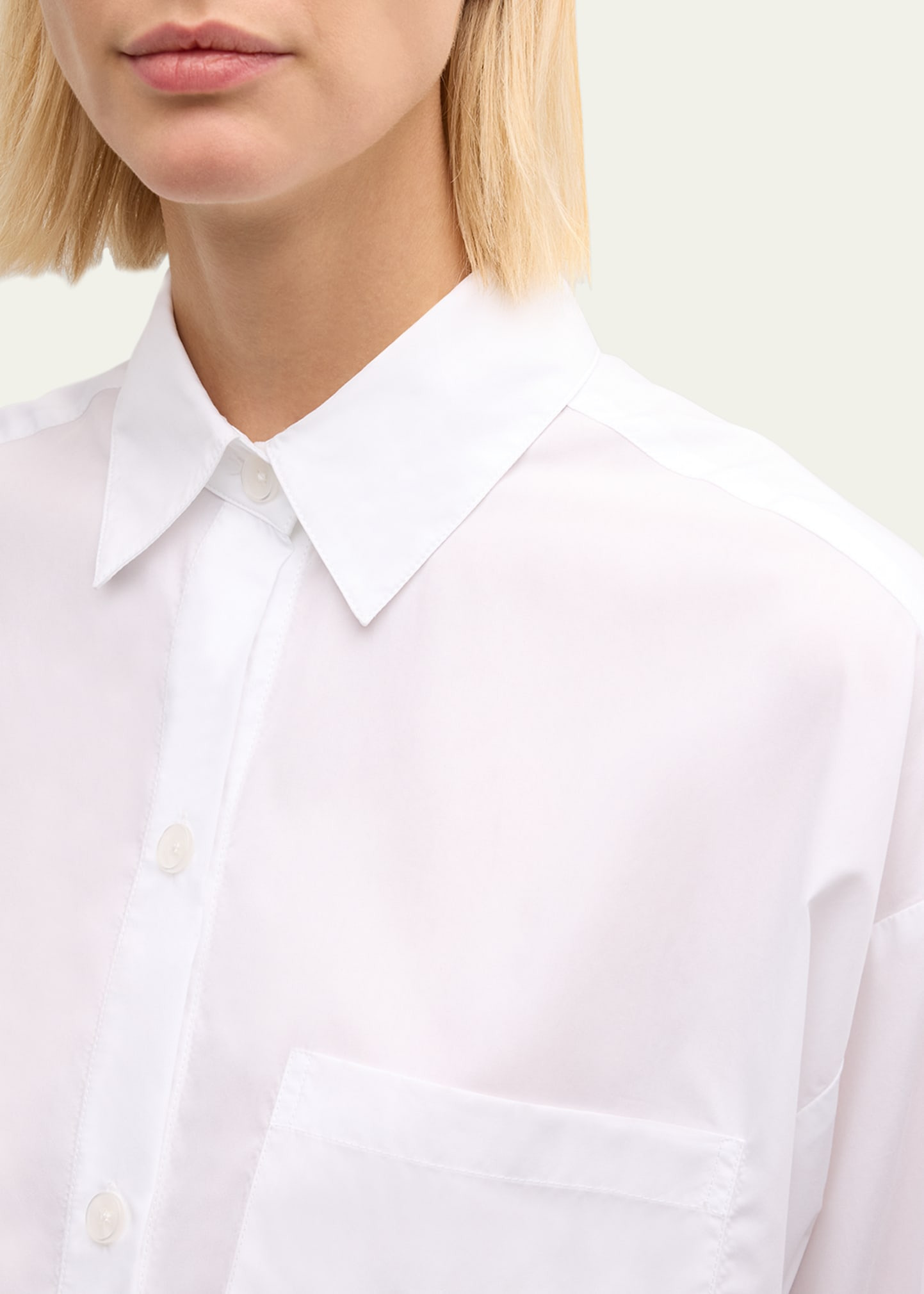 Soon To Be Ex Superfine Cotton Button-Front Shirt - 5