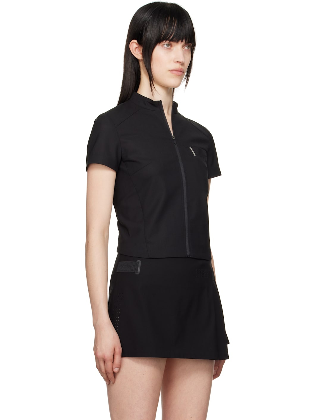 Black Zip Pin Shirt - 2