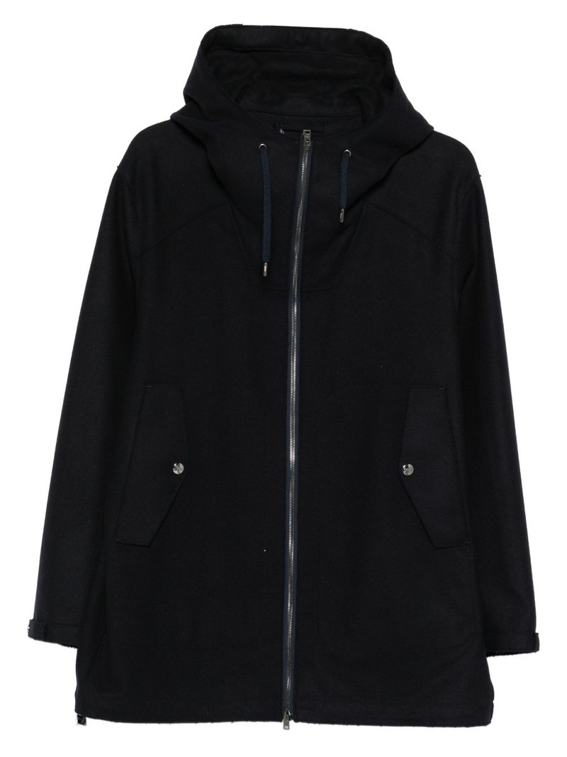 hooded zip-front coat 1