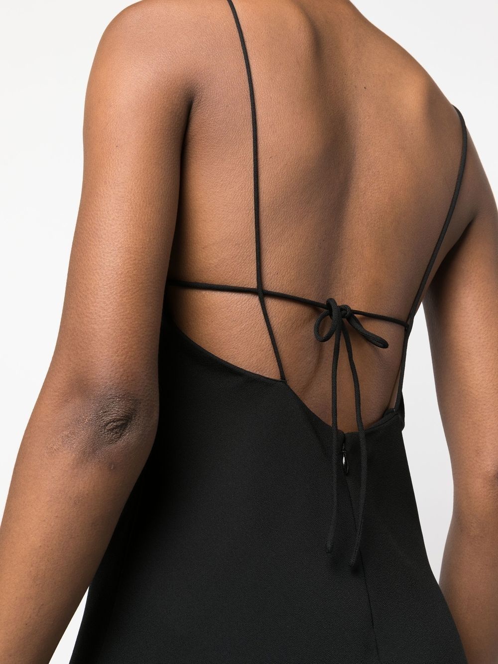 compact silk crepe midi dress - 5