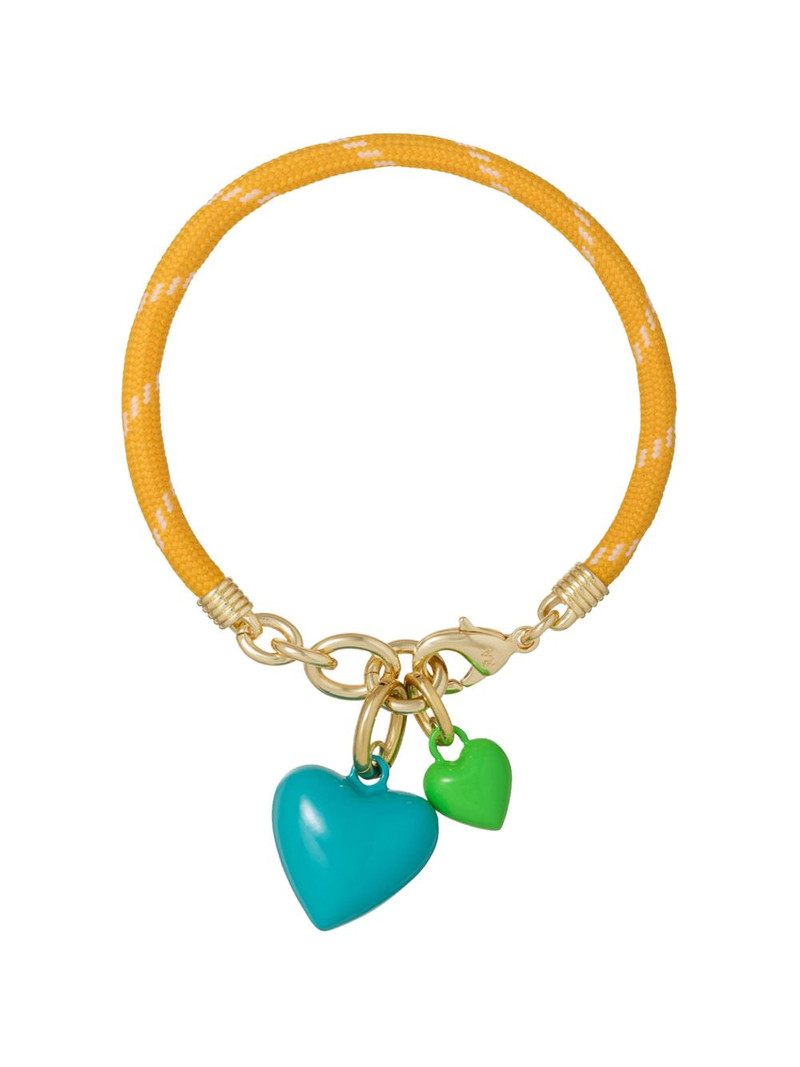 ROXANNE ASSOULIN The Happy Cord heart-charm bracelet outlook