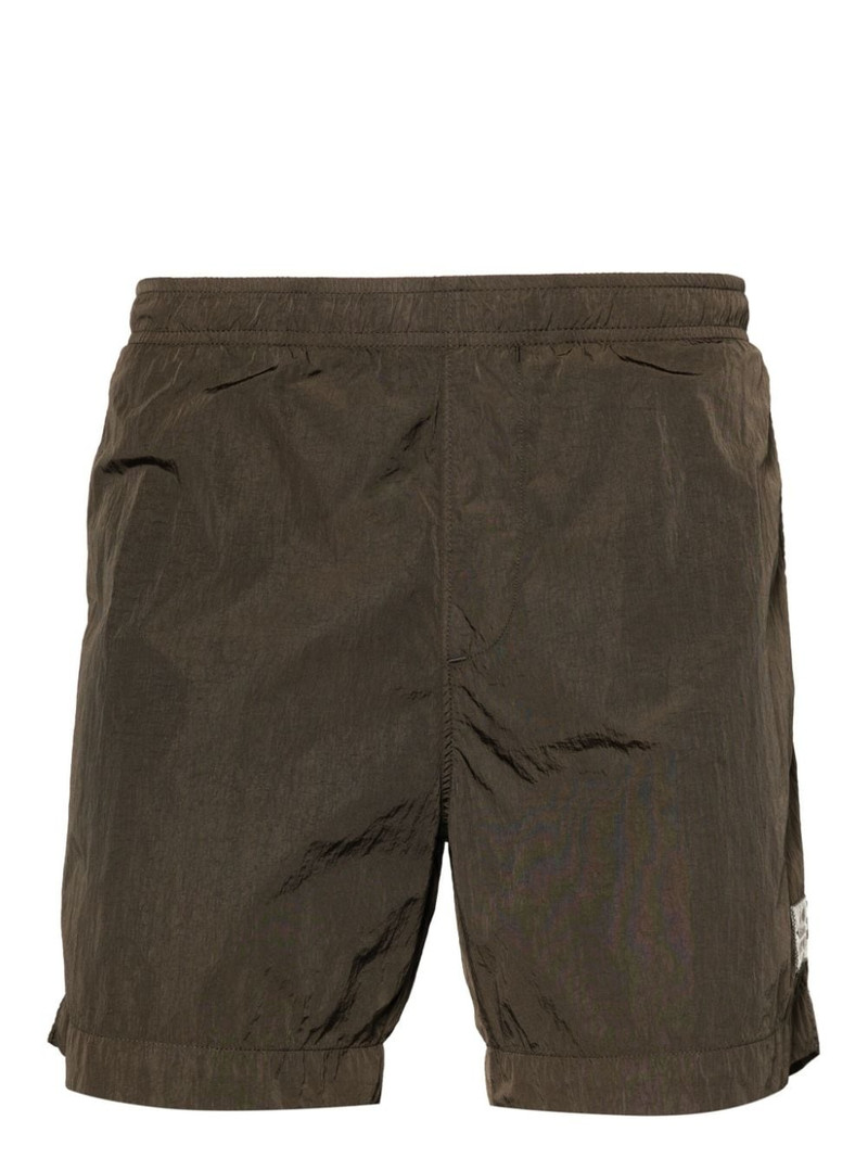 logo-patch swim shorts 1
