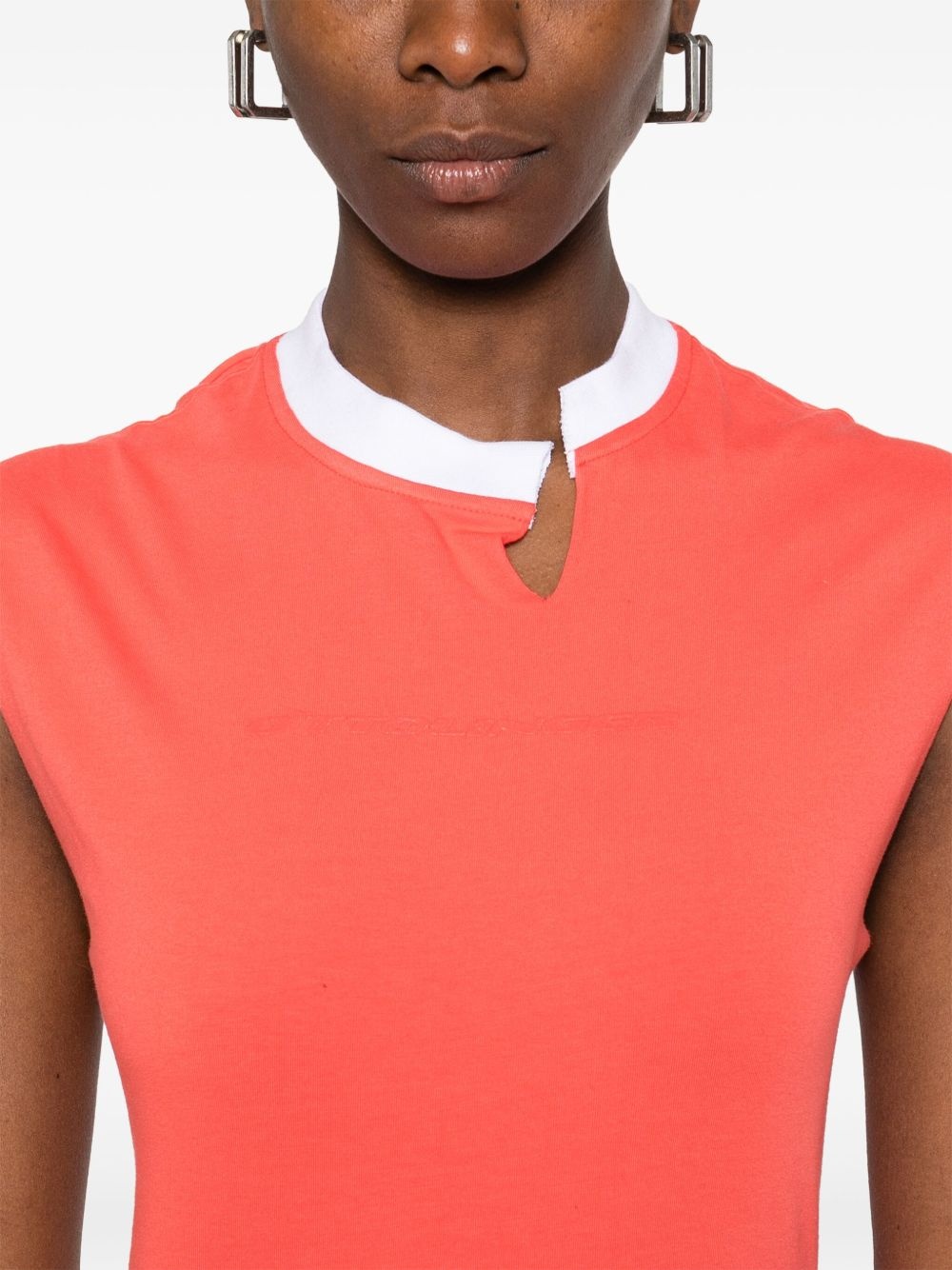 cut out-detail mini dress - 5