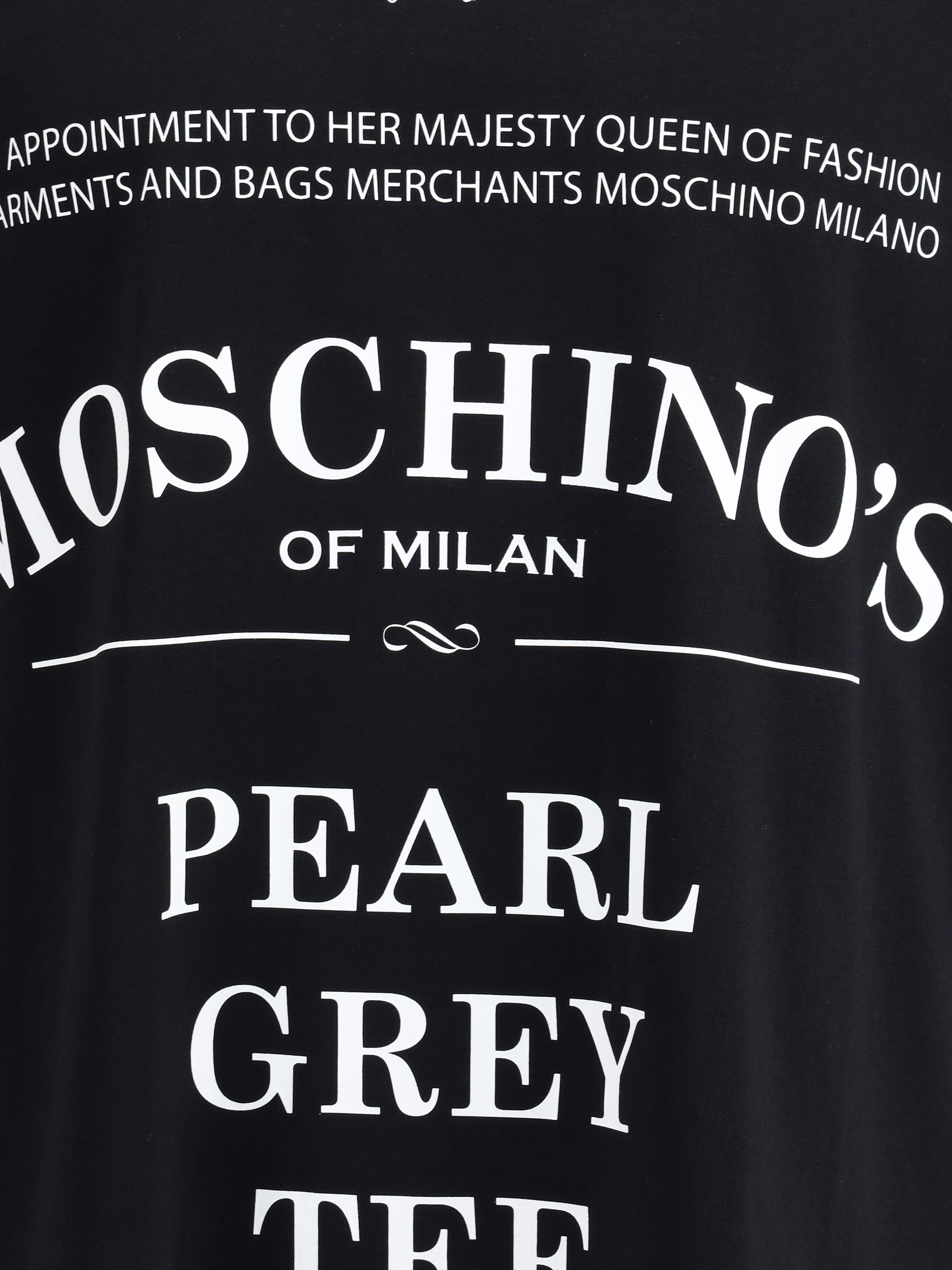 Moschino Men T-Shirt Whit Maxi Print - 3