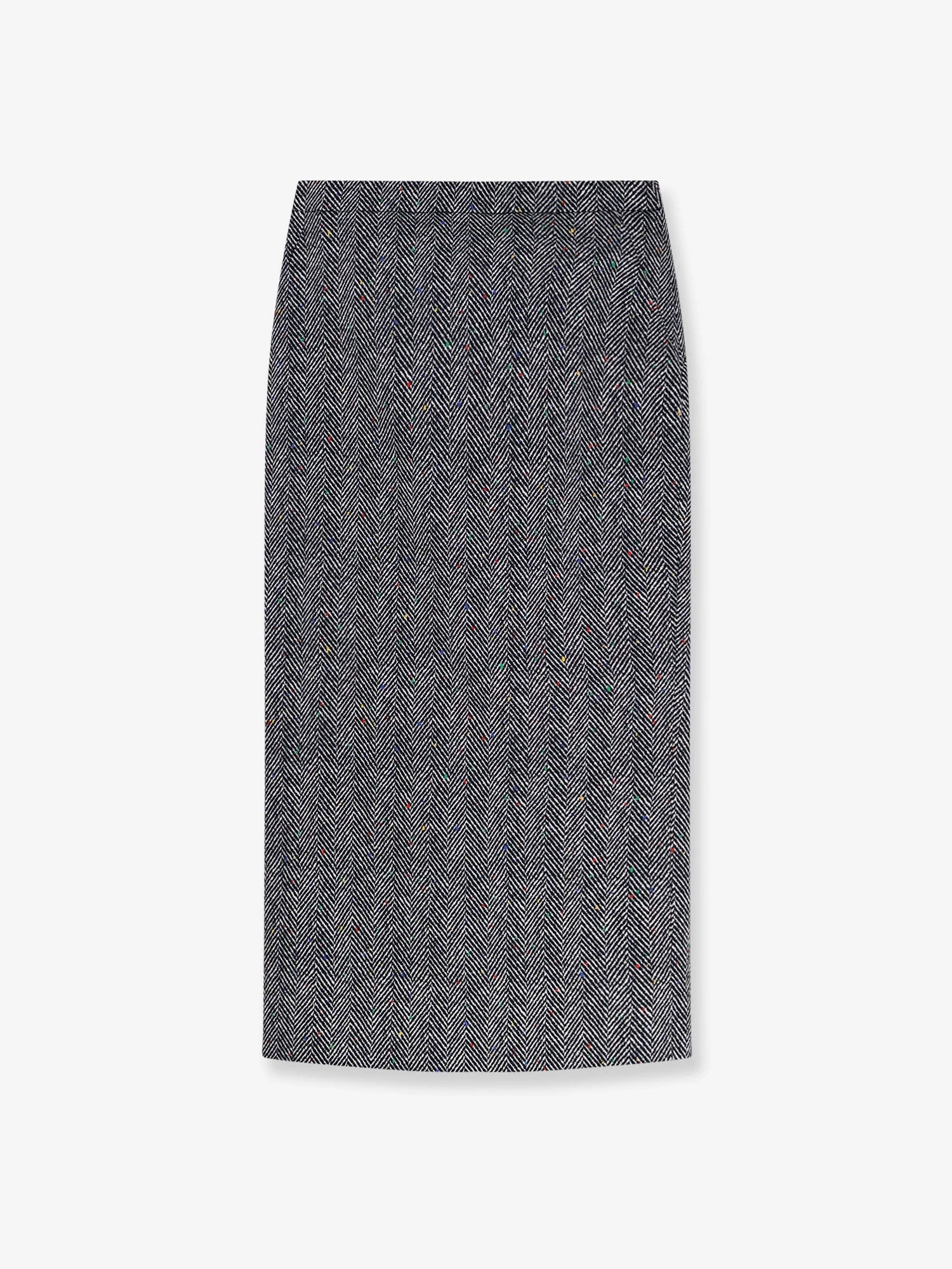 Givenchy Herringbone Motif Cotton Skirt - 1