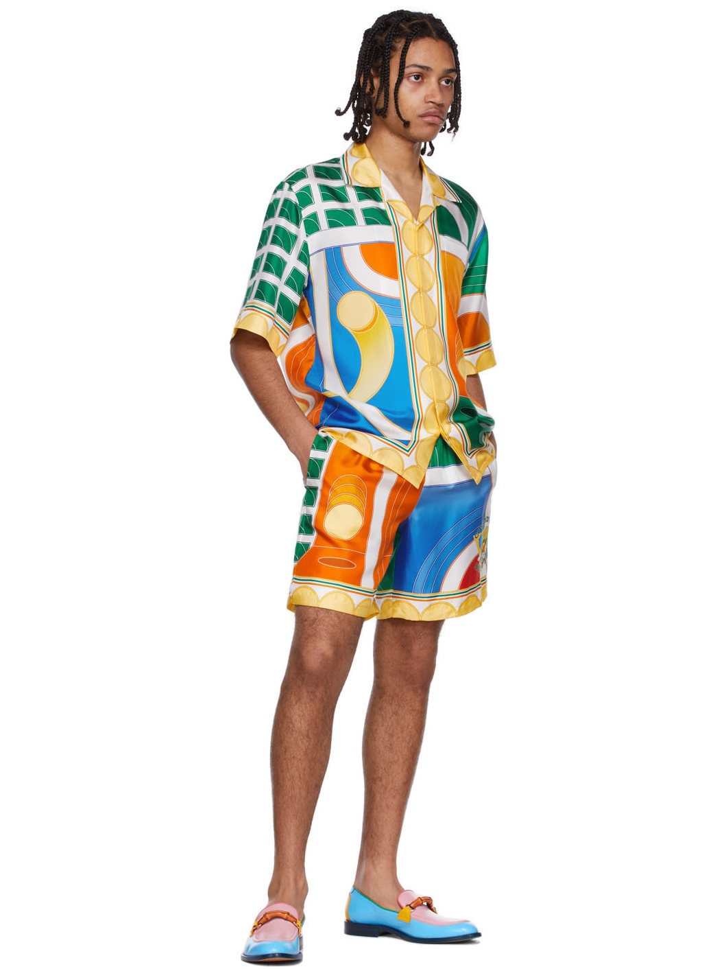 Multicolor Silk Shirt - 4