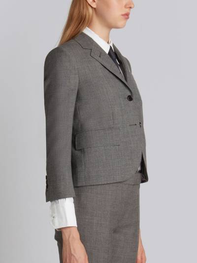 Thom Browne Medium Grey 2-ply Wool Fresco High Armhole Single Breasted Sport Coat outlook