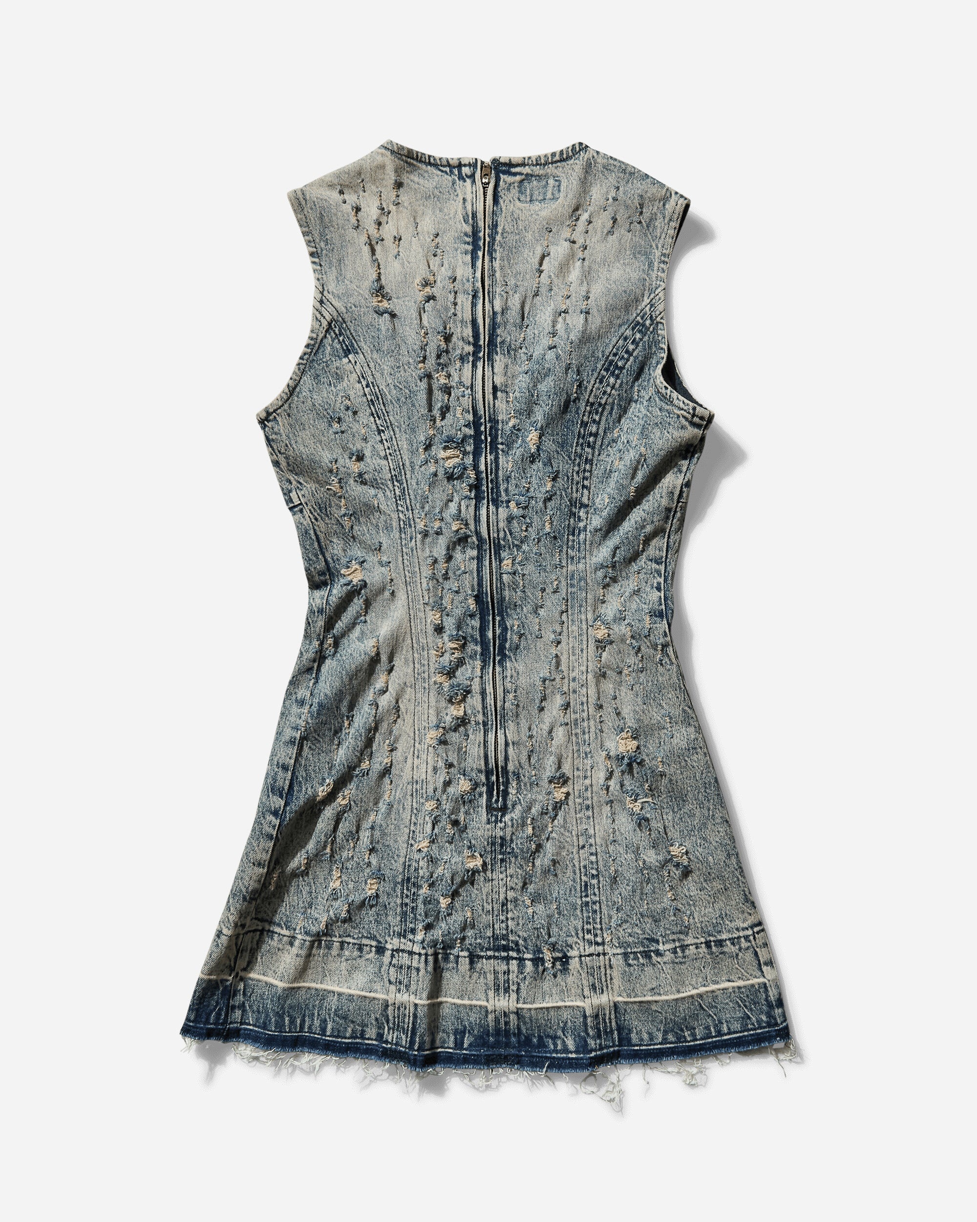 Women's Distressed Mini Dress Flight Sanded Wash - 2