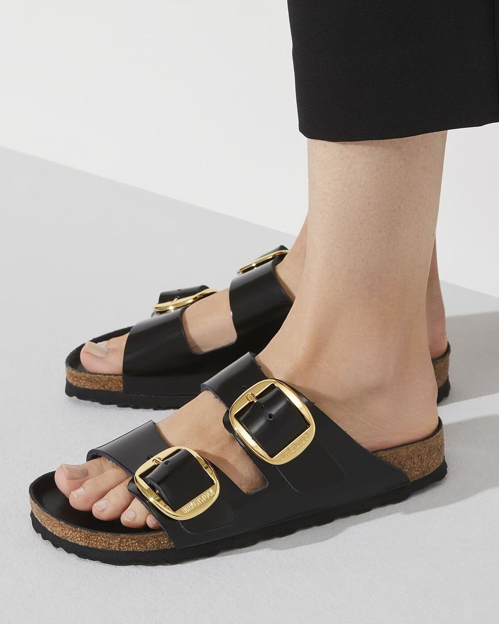 Sandals Arizona Big Buckle High Shine Black/Laquer - 4