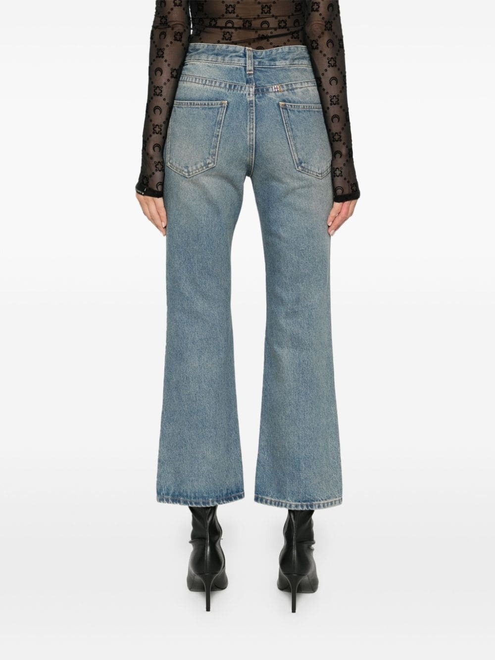 bootcut chain-detail jeans - 4