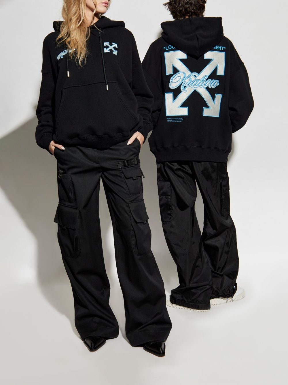 Arrows-print hoodie - 7