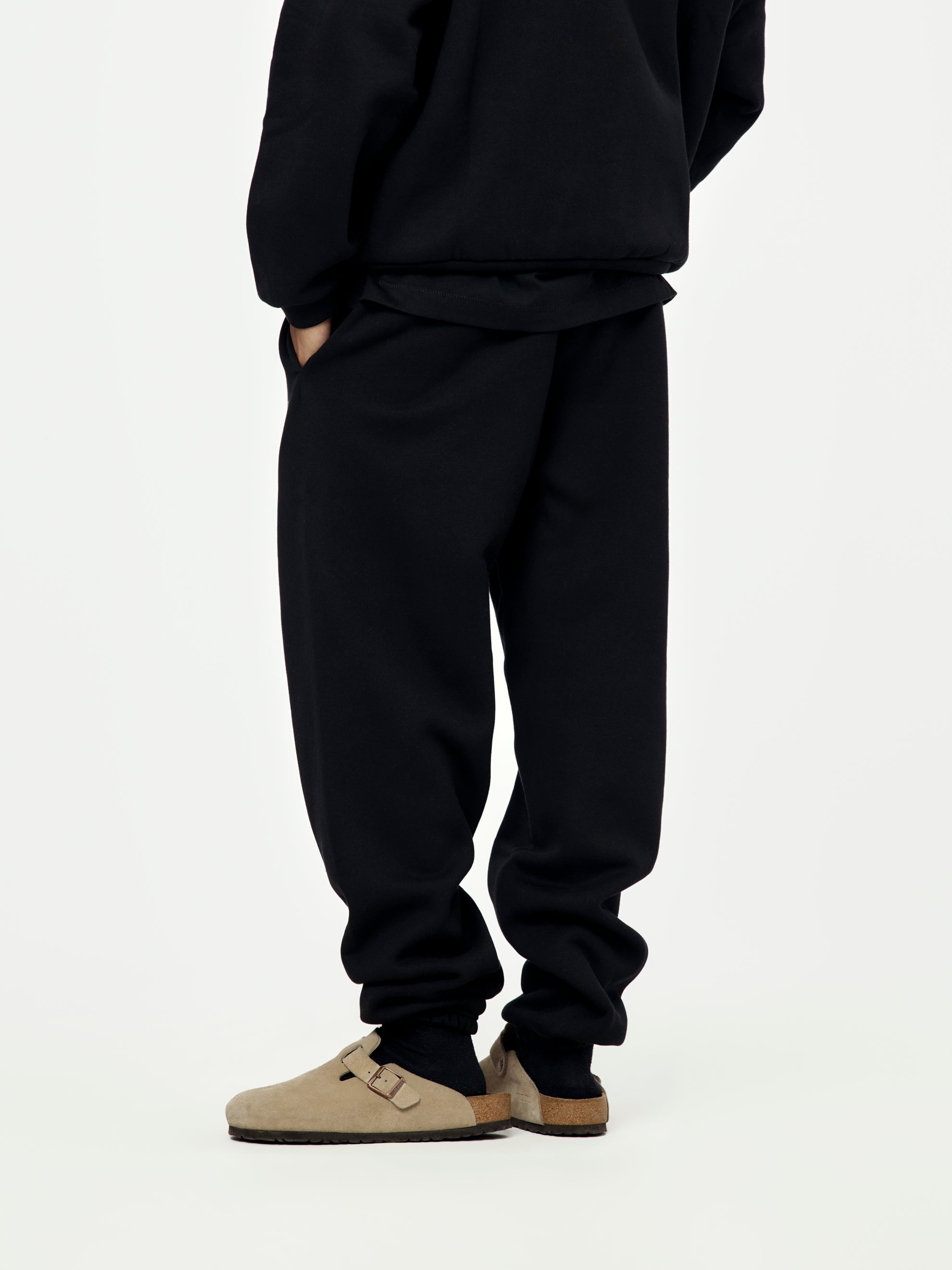 FLEECE ESSENTIAL SWEATPANT (BLK) - 3