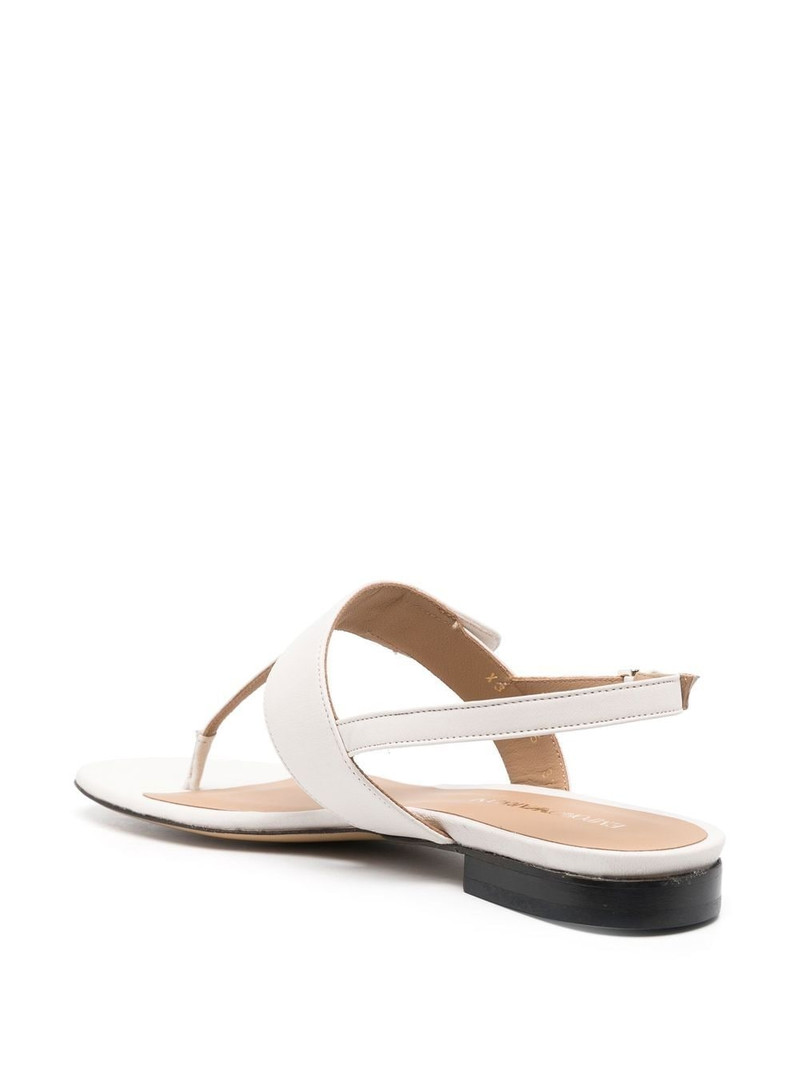 logo-plaque leather sandals 3