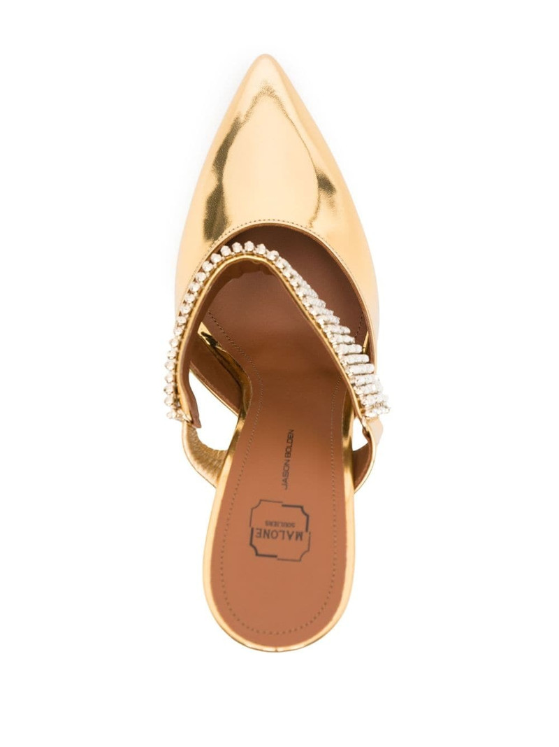 Jolie 90mm leather mules 4