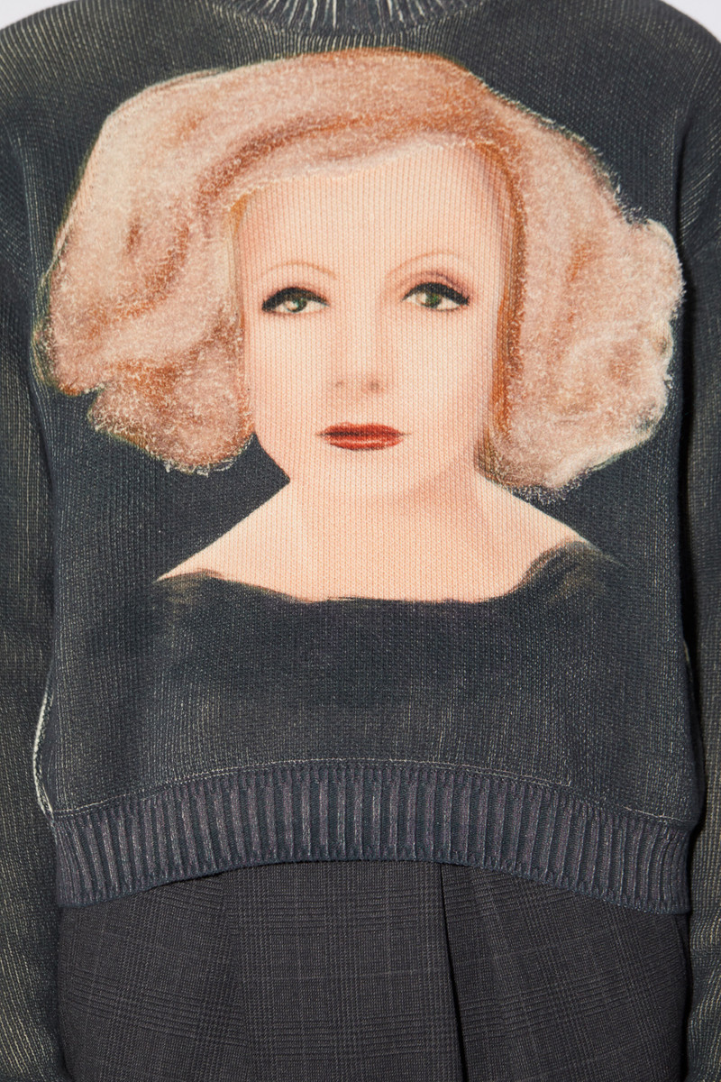 Printed sweater - Washed Black 4