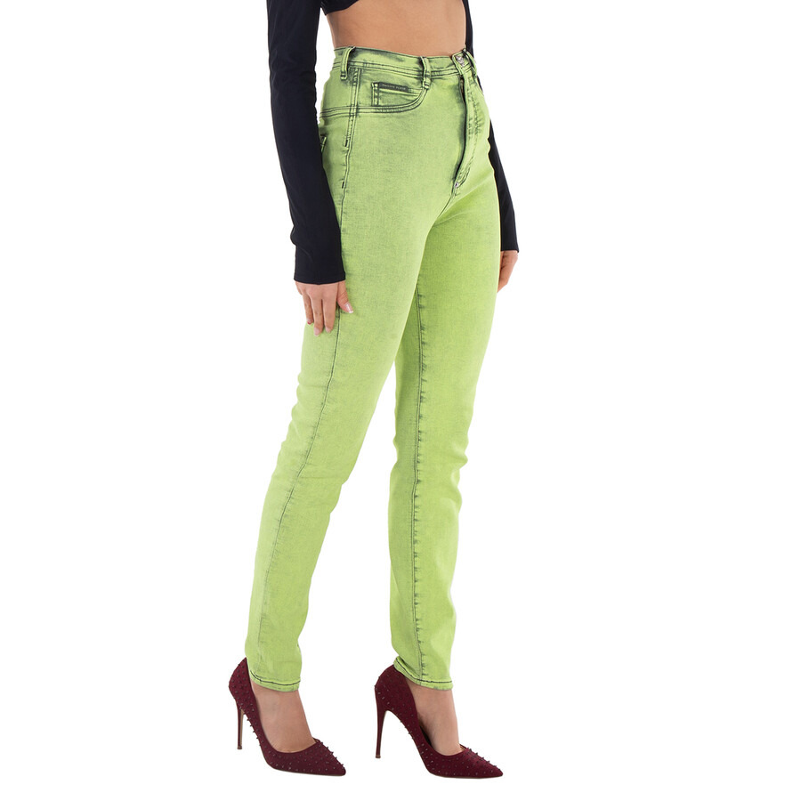 Philipp Plein Overdyed Stretch Super High-Waist Jeggings - 4
