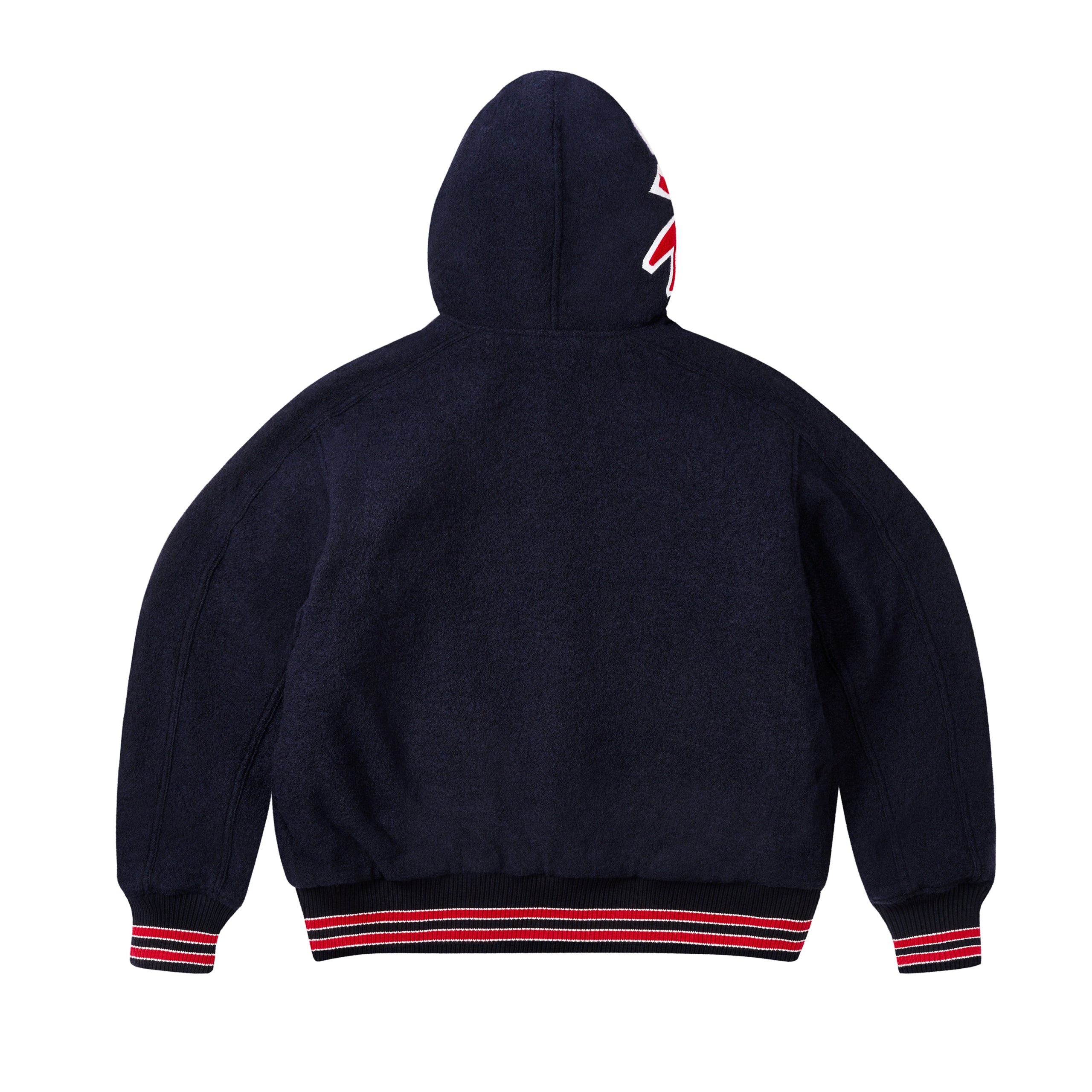 最安！MサイズPALACE HOODED VARSITY JACKET NAVY PALACE HOODED VARSITY JACKET NAVY | REVERSIBLE