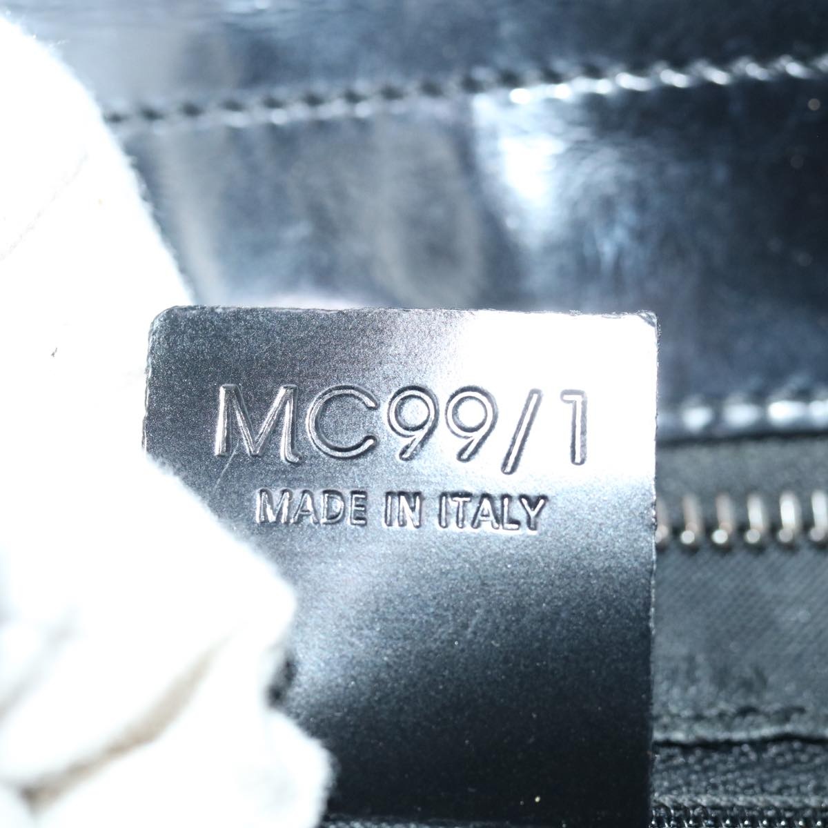CELINE Macadam Canvas Tote Bag Enamel Silver Black - 12
