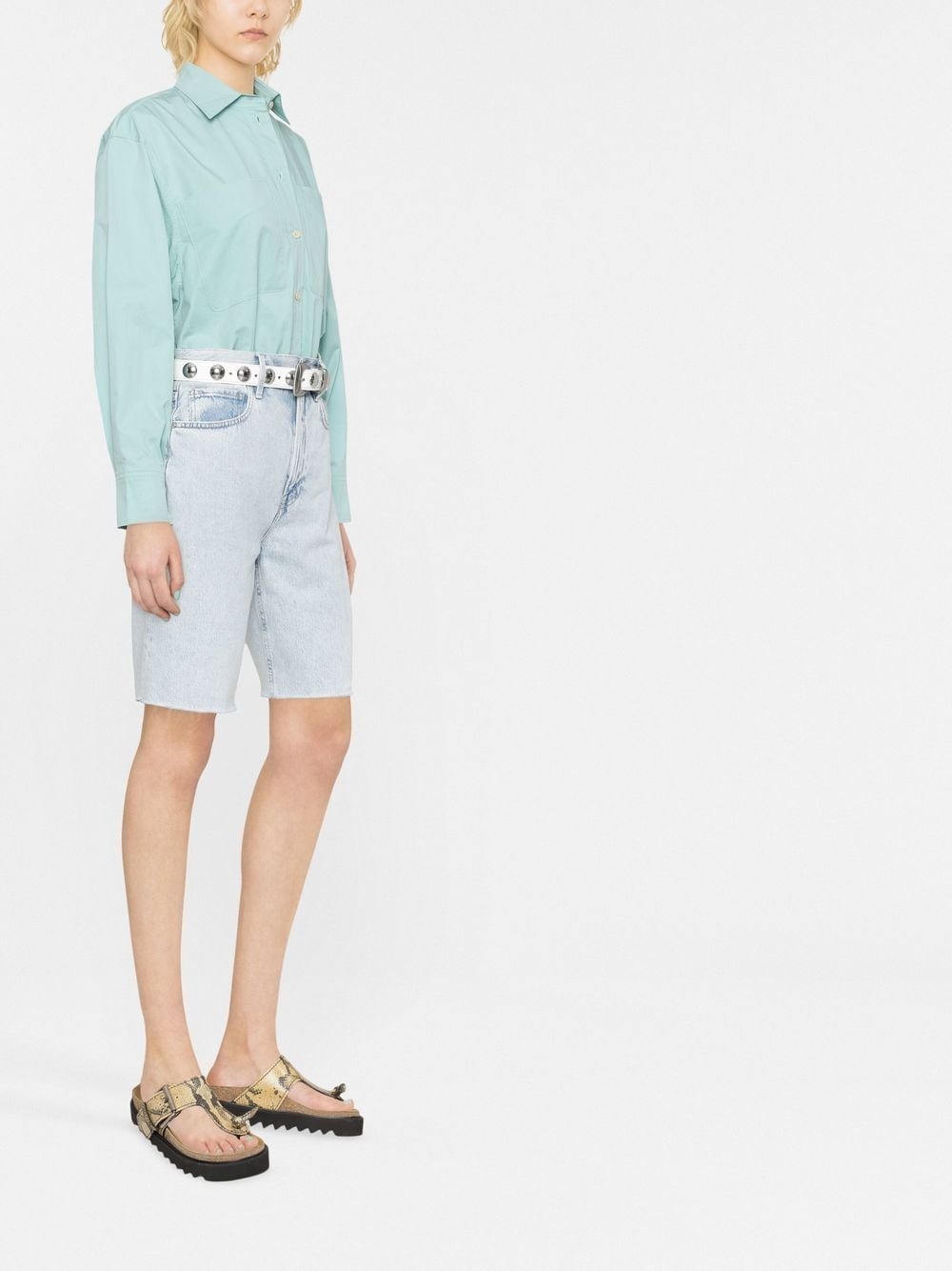 button-down fastening shirt - 4