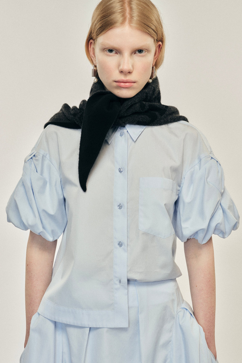 Simone Rocha Graphic Logo Knit Neckerchief outlook