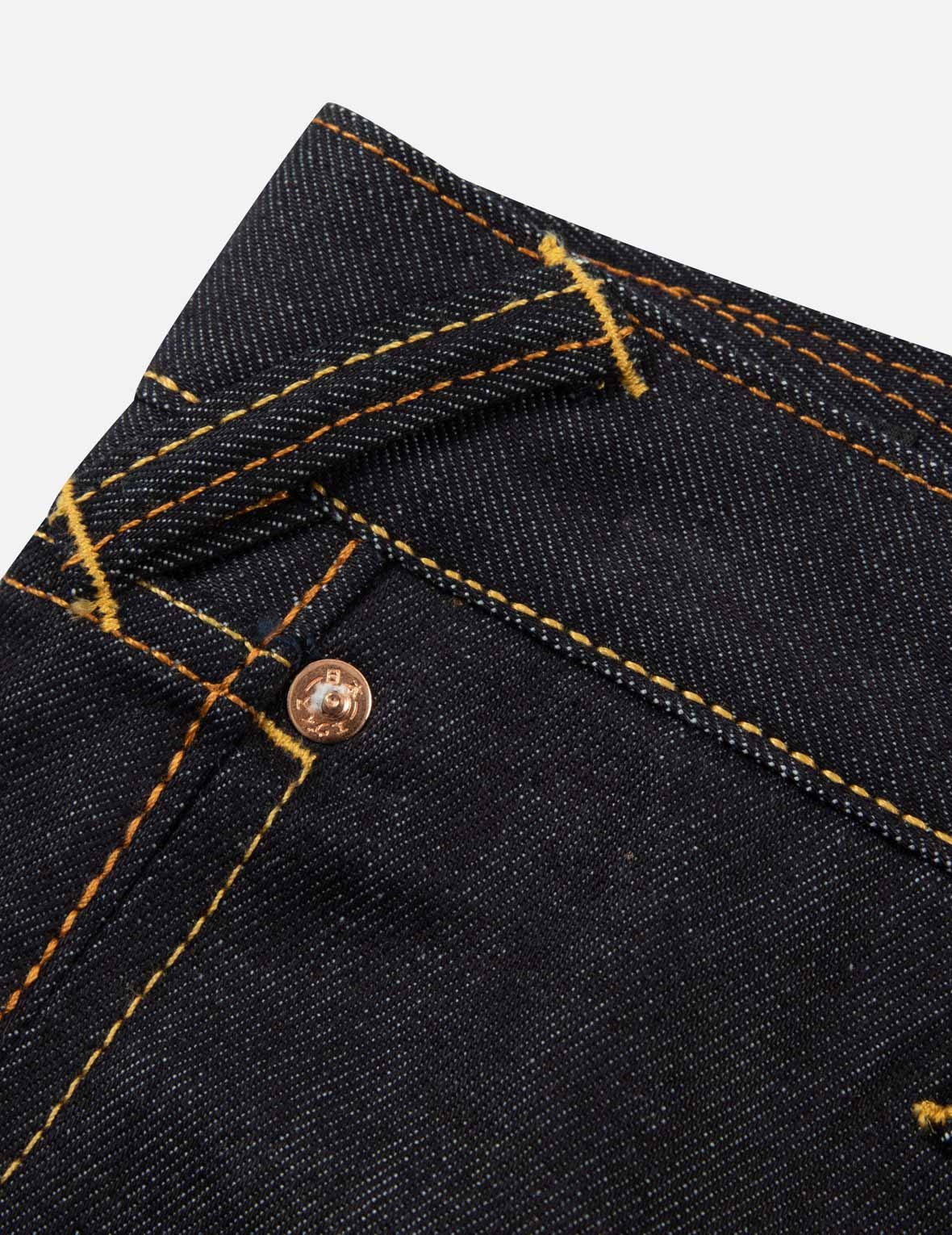 SEAGULL AND KAMON SASHIKO EMBROIDERY CARROT FIT JEANS #2017 - 10