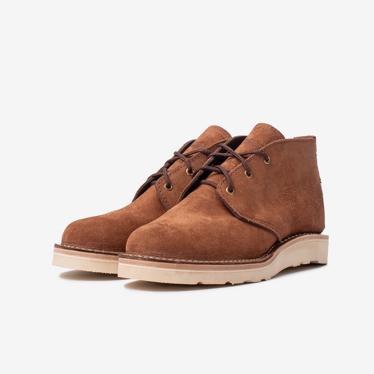 IHWE-CHUK-BRN Iron Heart Int'l x Wesco® - Chukka Boot - Brown Roughout - 1