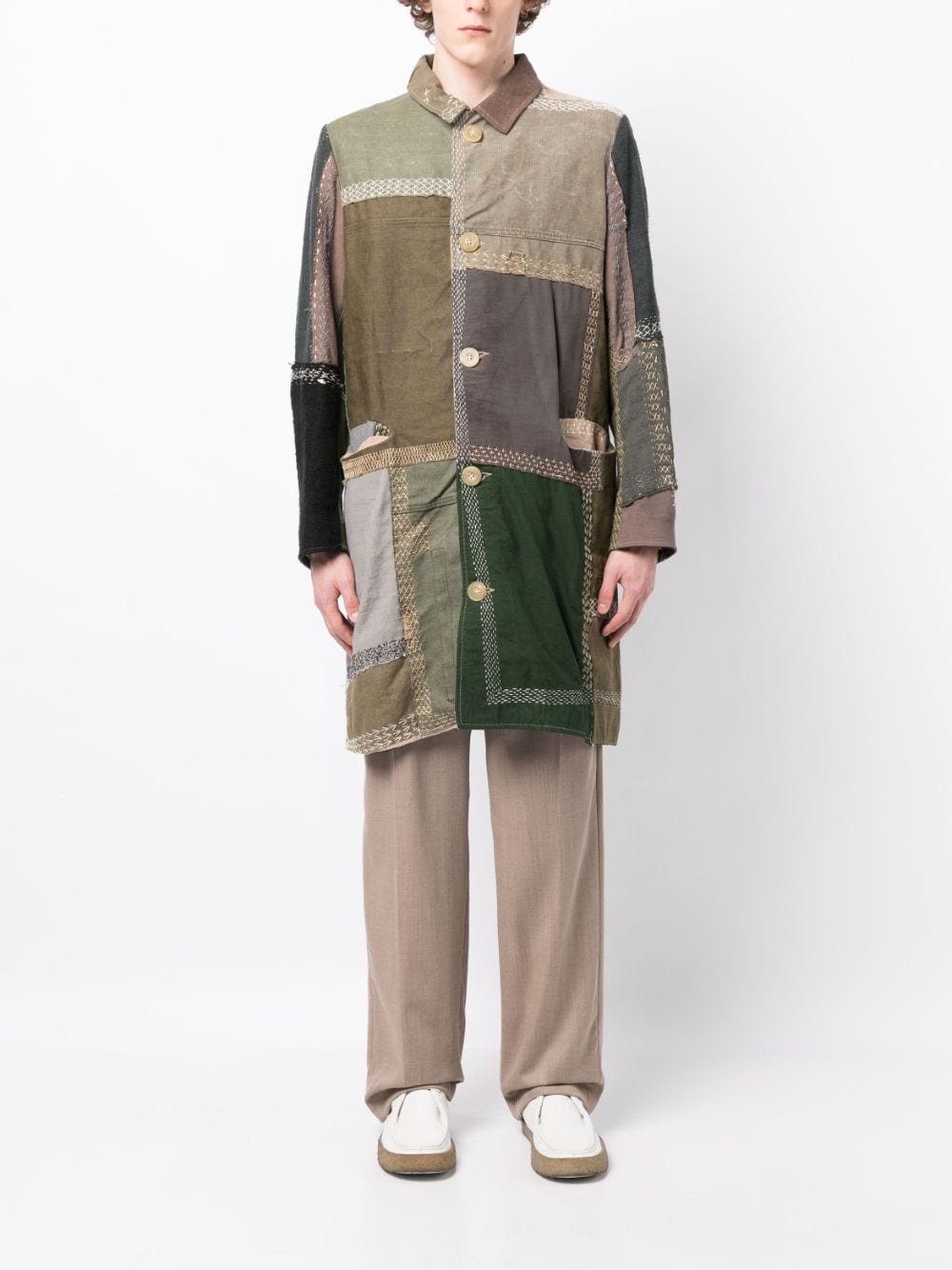 CEDRIC COTTON SINGLE-BREASTED COAT - 5