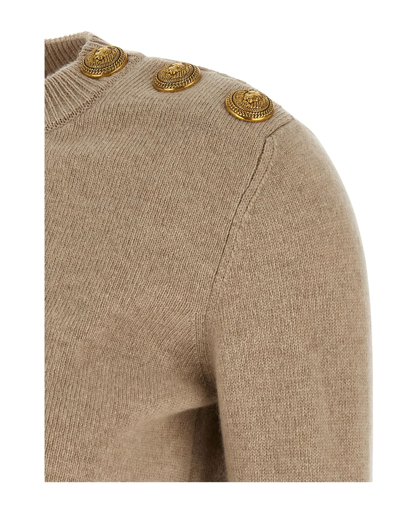 Eco-cashmere Button Sweater - 4