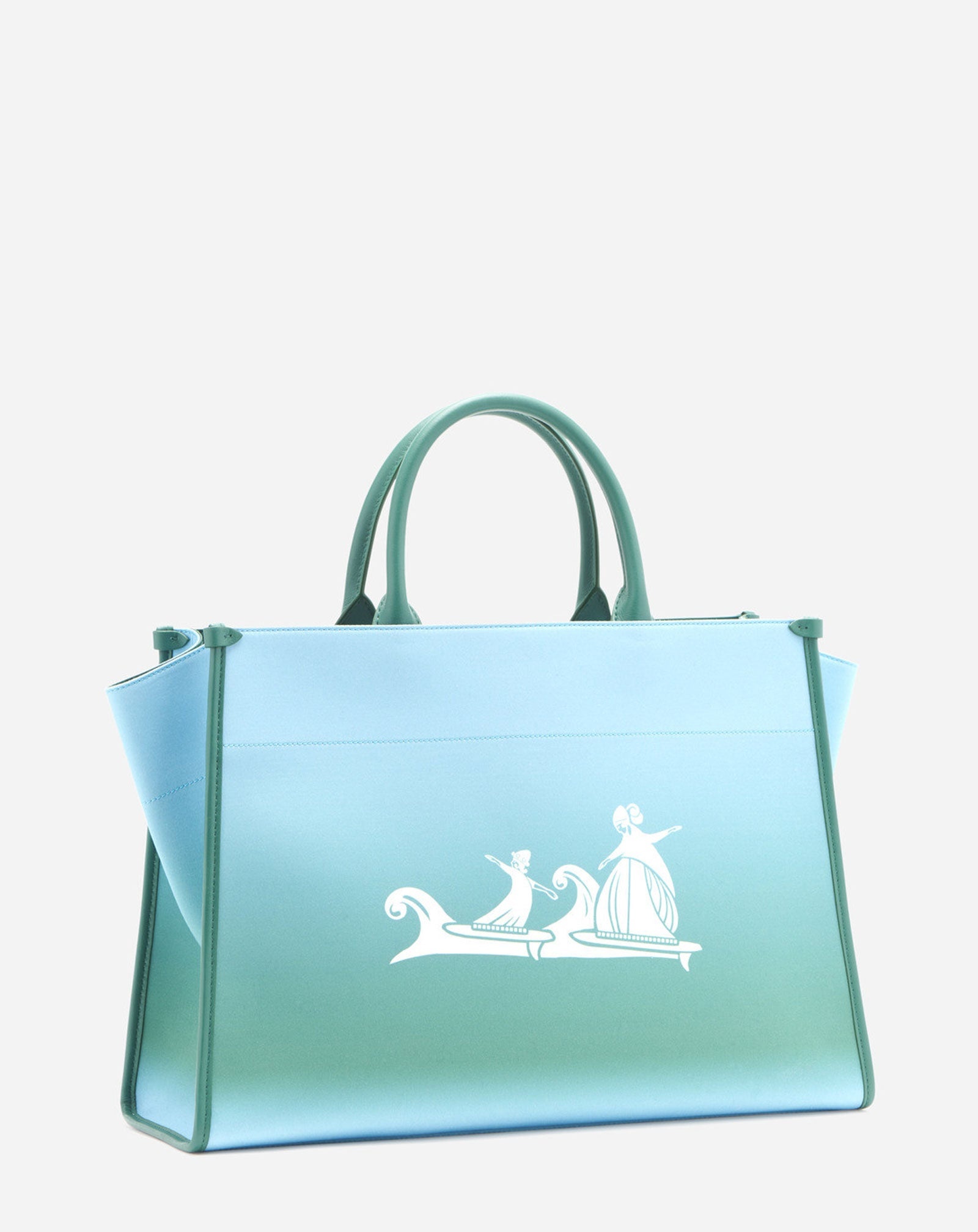 COTTON WEAVE MOTHER AND CHILD SUMMER WAVE TOTE BAG - 3
