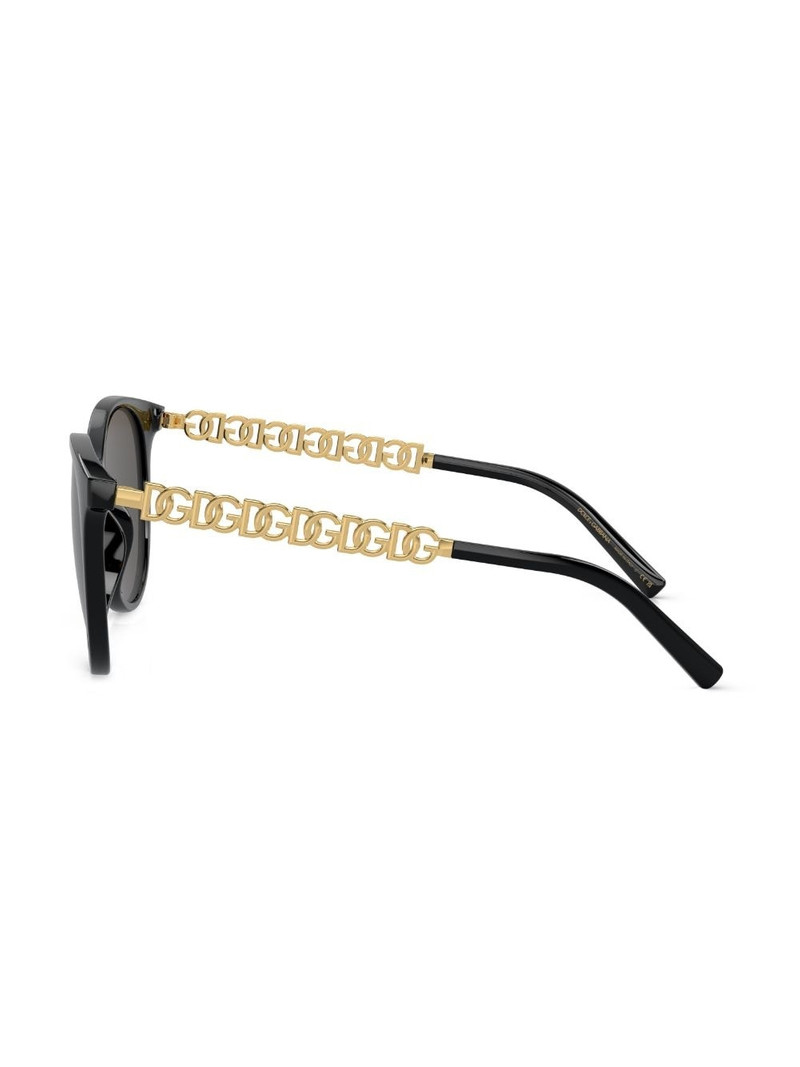 logo-chain round-frame sunglasses 3