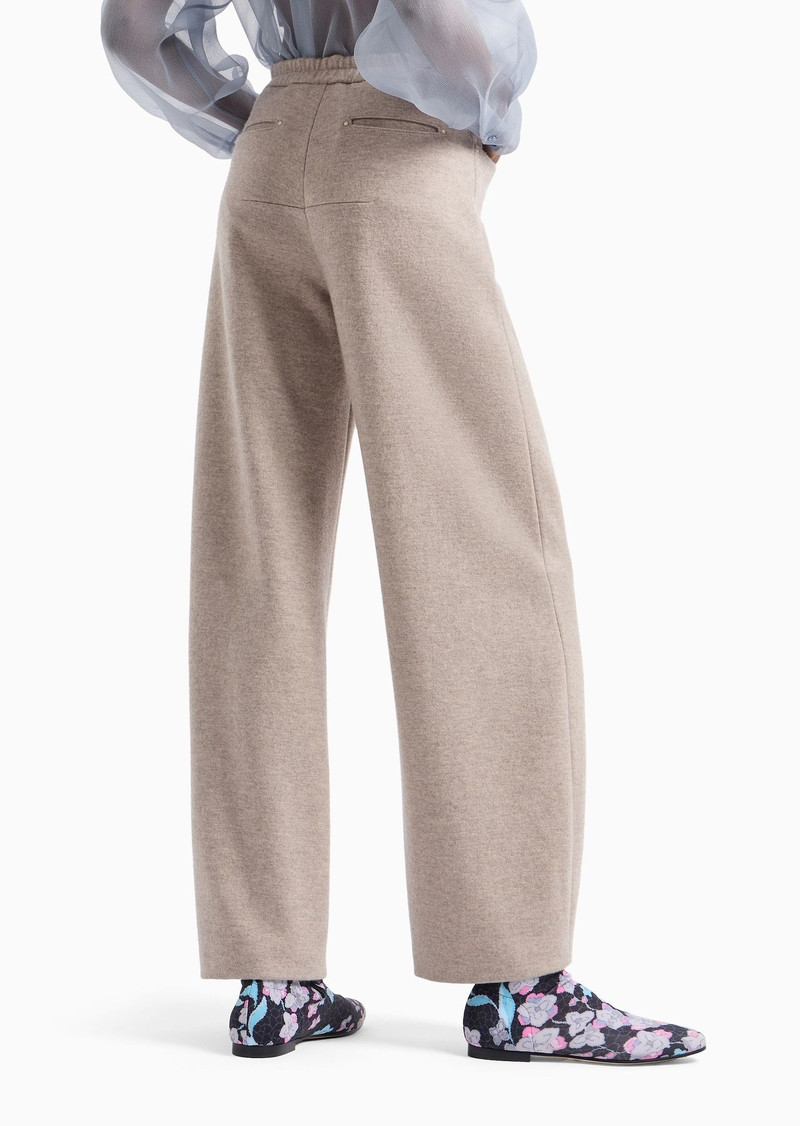 Wide trousers in double cashmere cloth 3