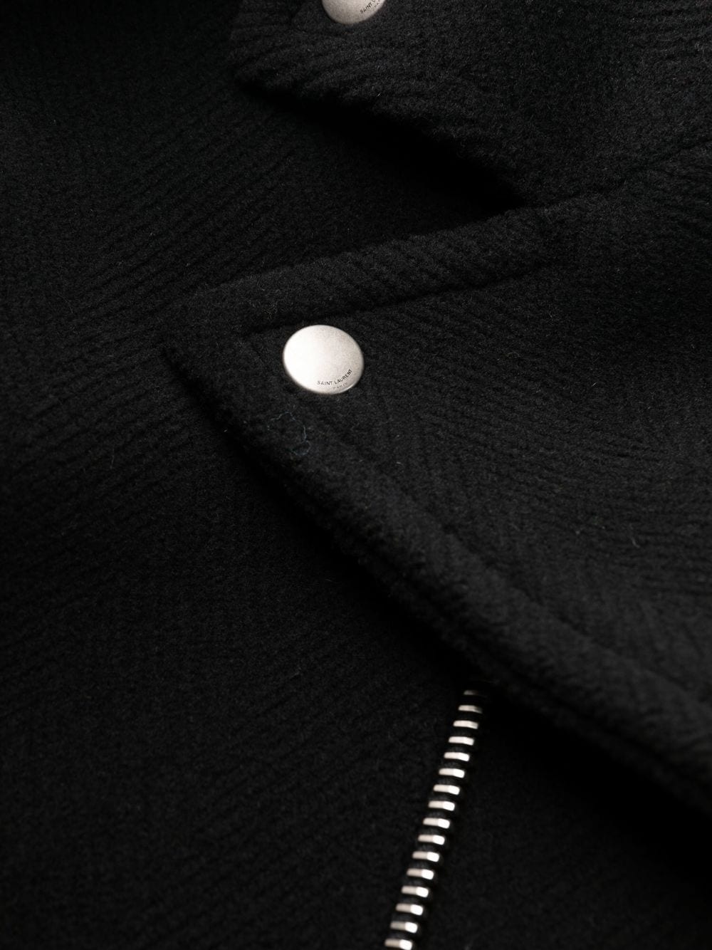 notched-collar zip-fastening coat - 7