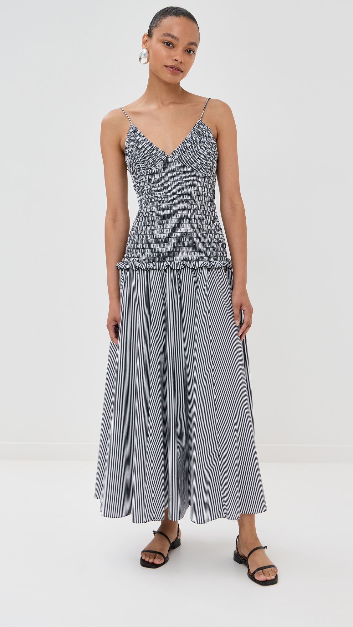 The Josie Spaghetti Strap Dress with Smocked Bodice - 3
