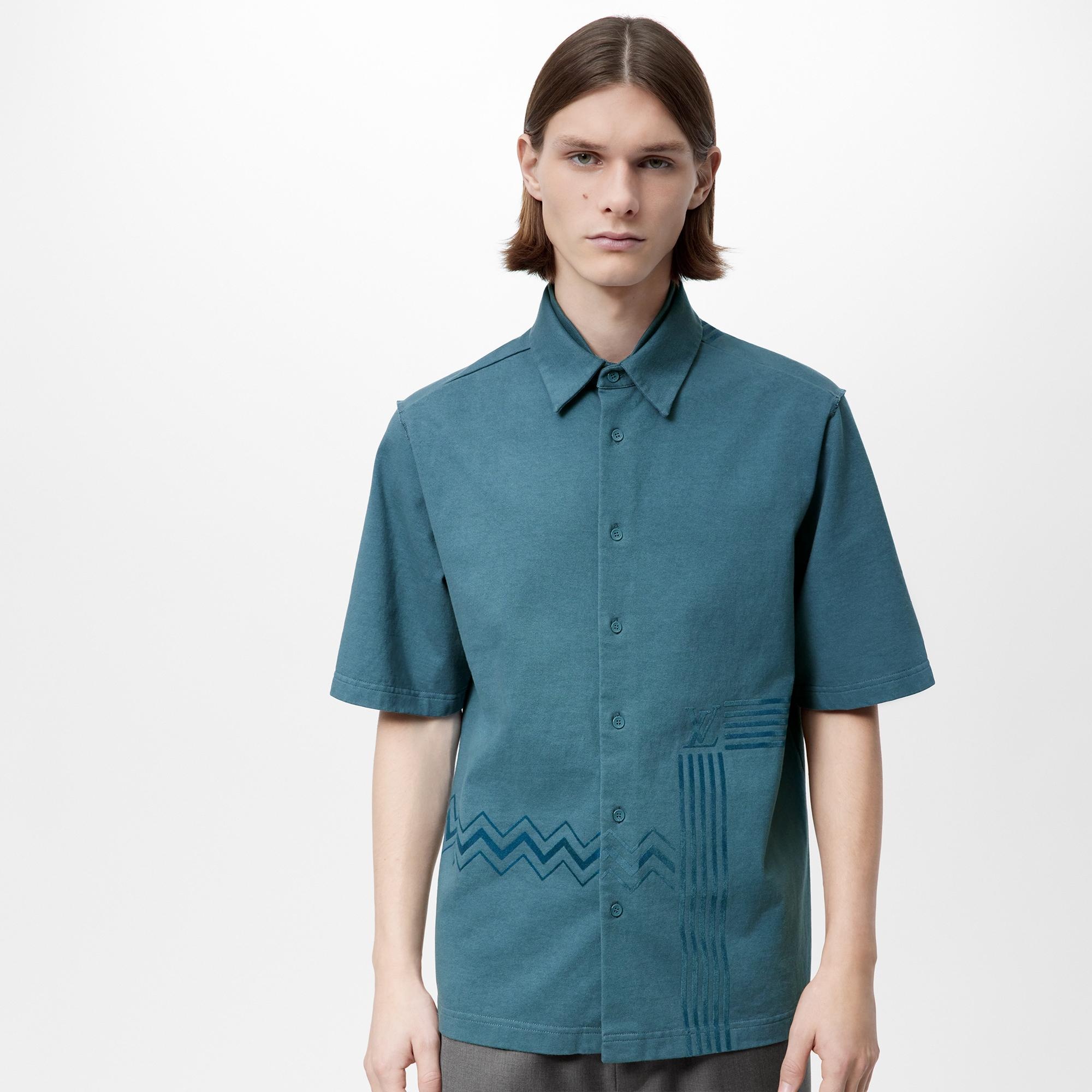 Karakoram Flock Print Jersey Shirt - 3
