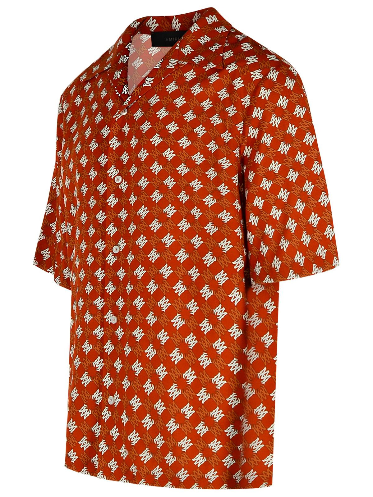 Amiri 'Starbus' Orange Viscose Shirt Men - 2