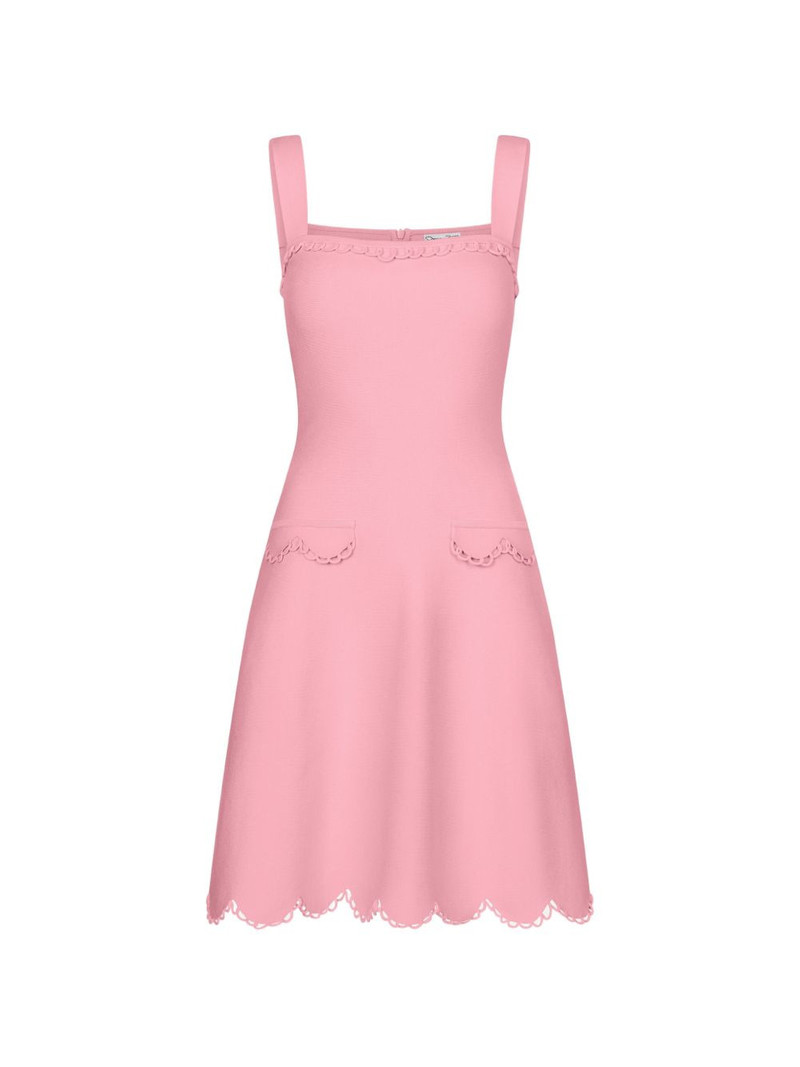 sleeveless square-neck mini dress 1