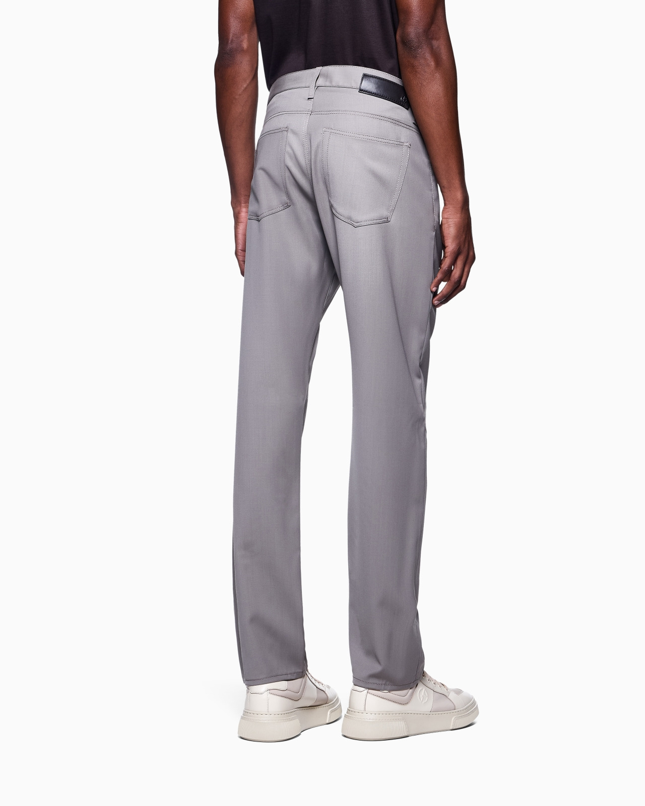 REGULAR-FIT FIVE-POCKET VIRGIN-WOOL TROUSERS - 3