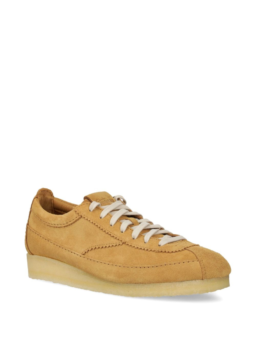 topstitched lace-up sneakers - 2