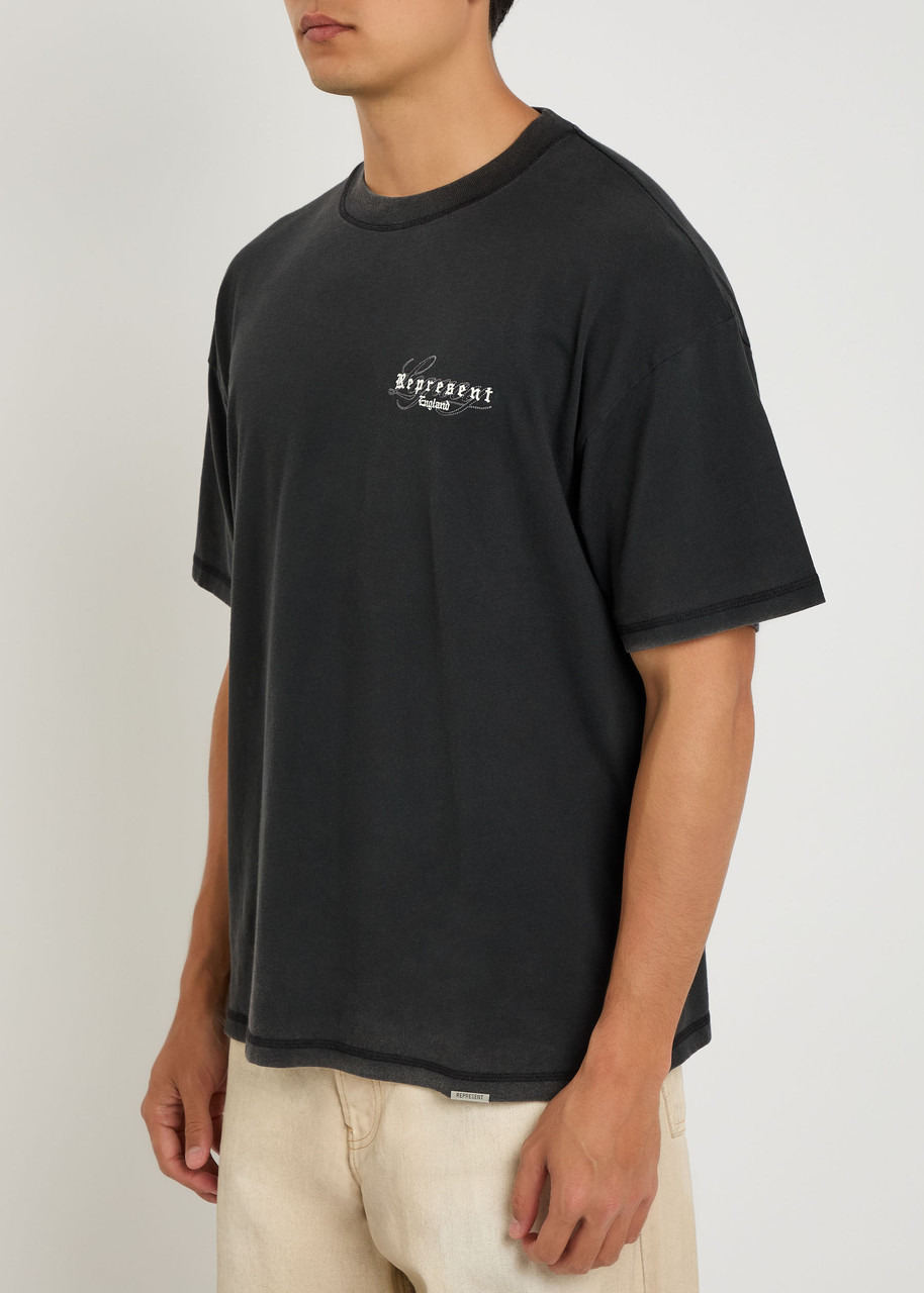 Represent Legacy Overprint Logo Cotton T-shirt - 2