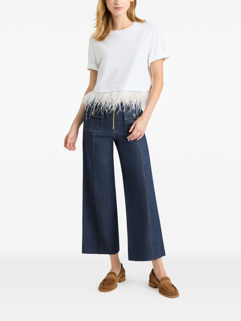 Cinq à Sept short-sleeve feather tee outlook