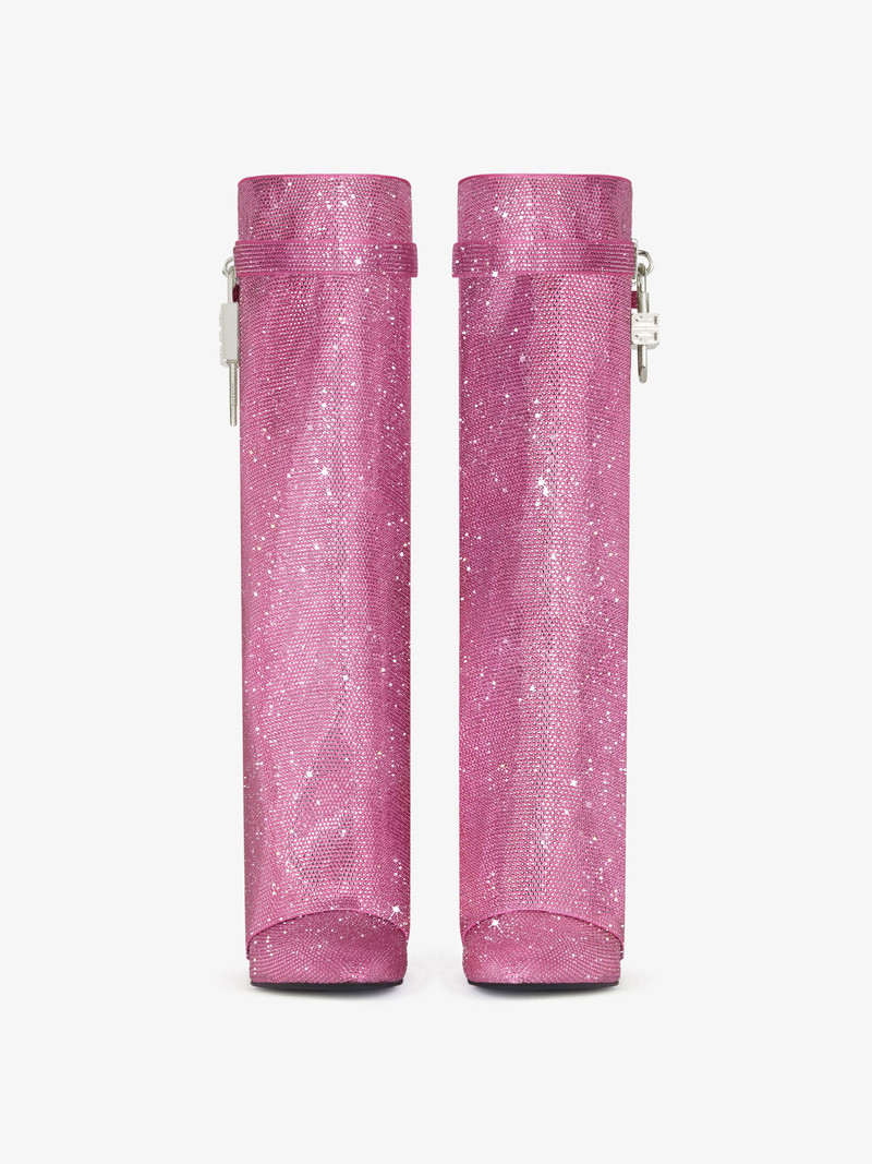 Givenchy SHARK LOCK BOOTS IN SATIN WITH STRASS outlook